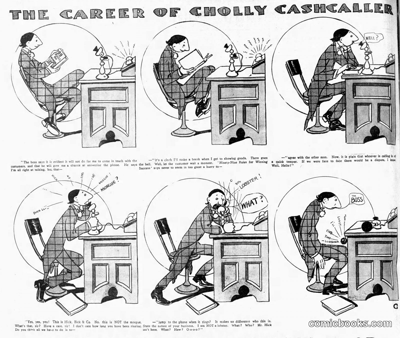 The Career of Cholly Cashcaller