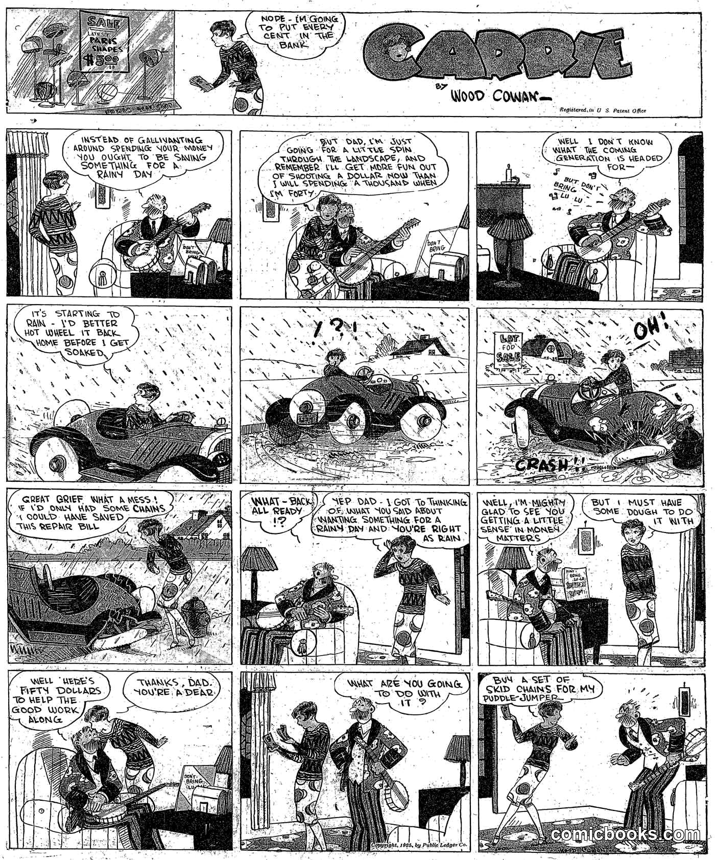 Wood Cowan, Comic Strip