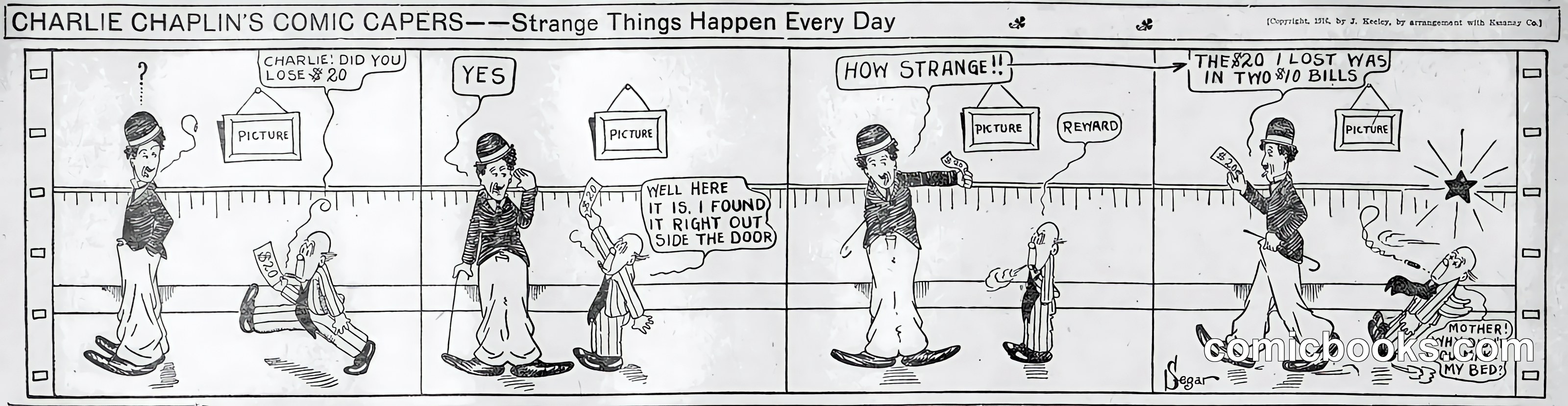 Charlie Chaplin's Comic Capers: Strange Things Happen Every Day