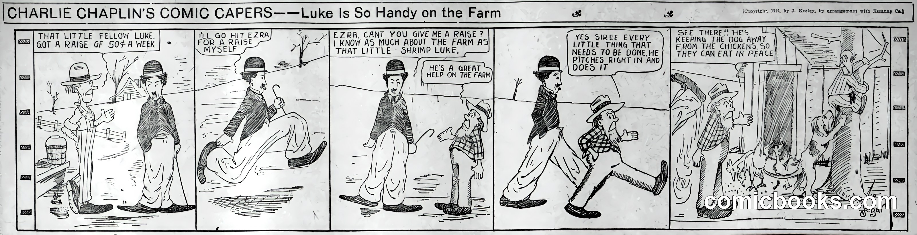 Charlie Chaplin's Comic Capers: Luke Is So Handy on the Farm