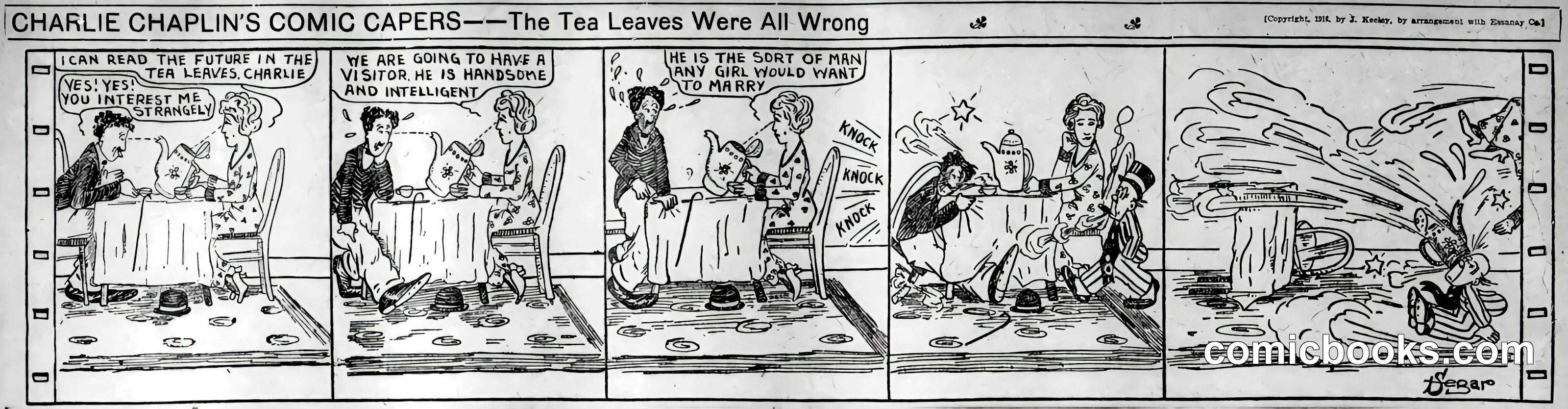 Charlie Chaplin's Comic Capers: The Tea Leaves Were All Wrong