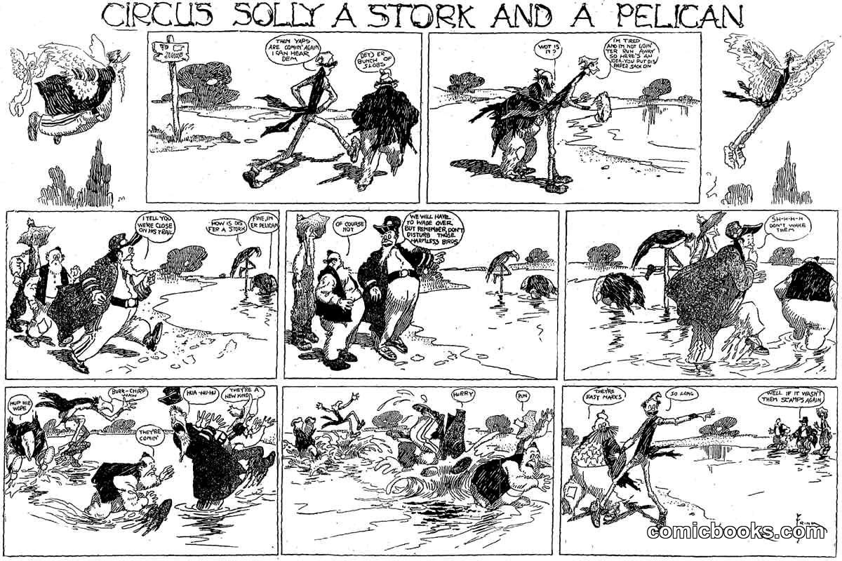 Circus Solly Sells a Stork and a Pelican