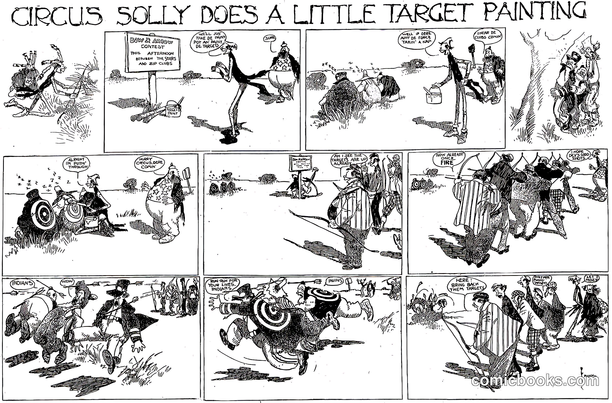 Circus Solly Does a Little Target Painting