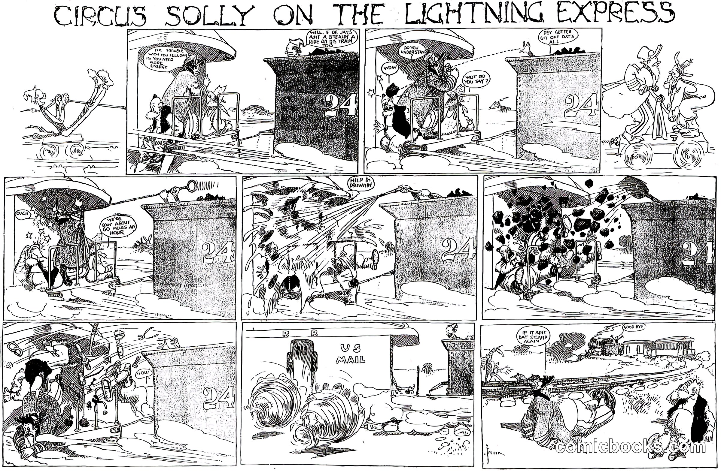 Circus Solly on the Lightning Express