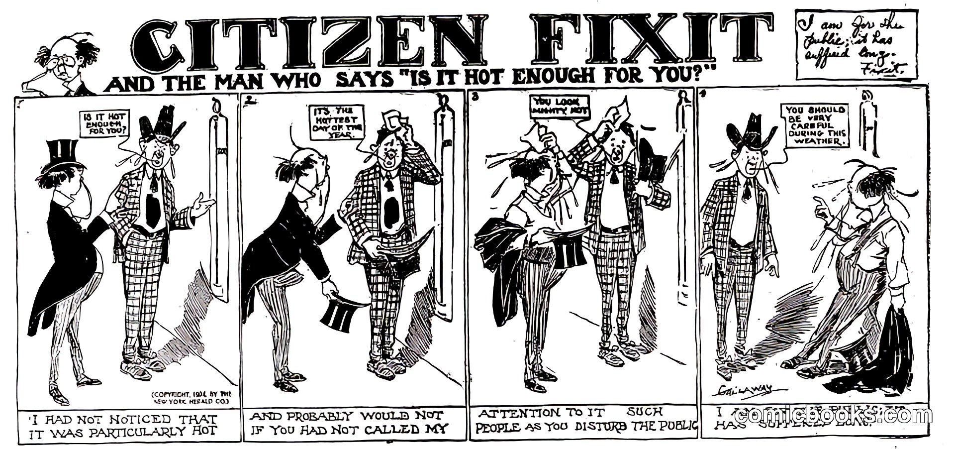 Citizen Fixit and the Man Who Says 'Is It Hot Enough for You?'