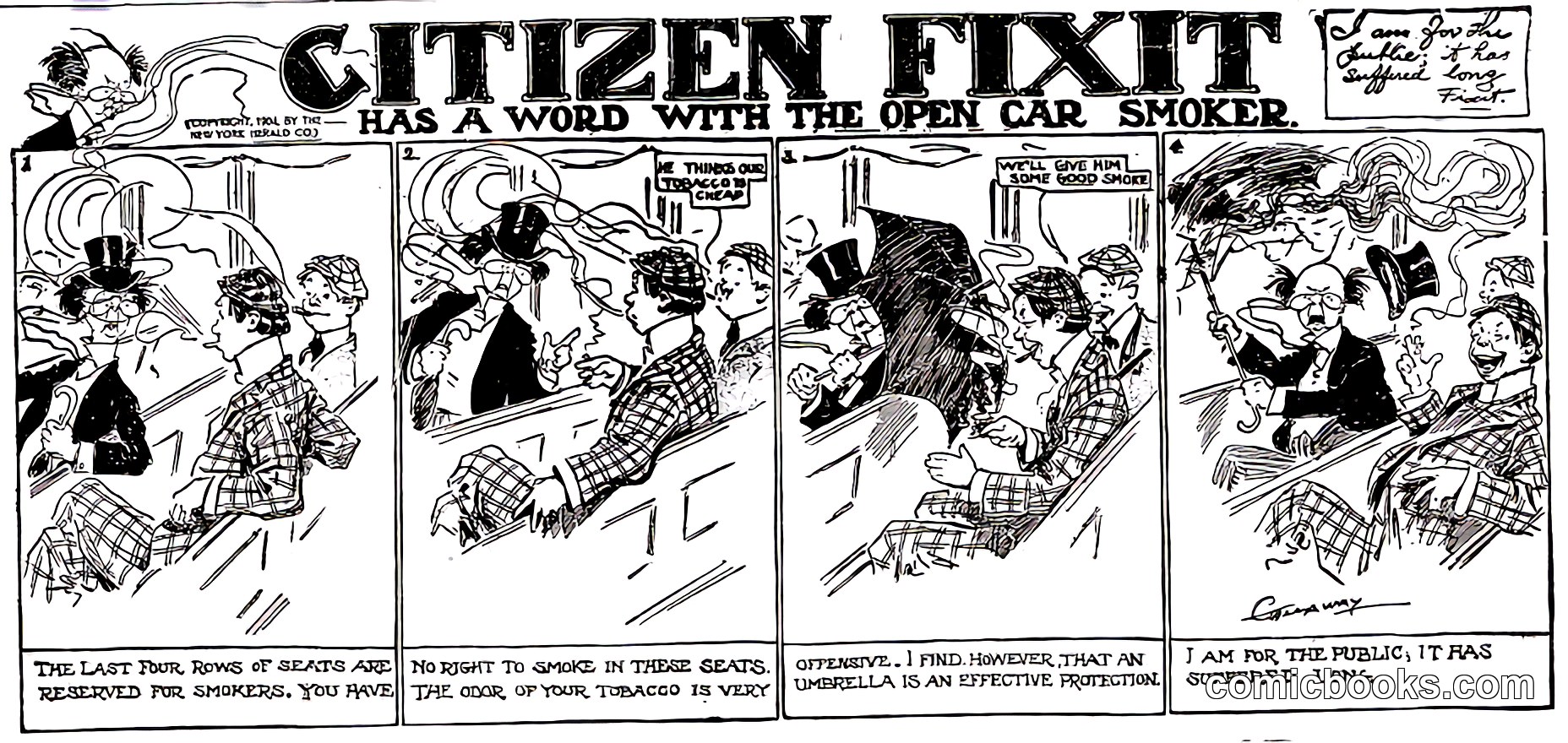 Citizen Fixit: Has a Word with the Open Car Smoker