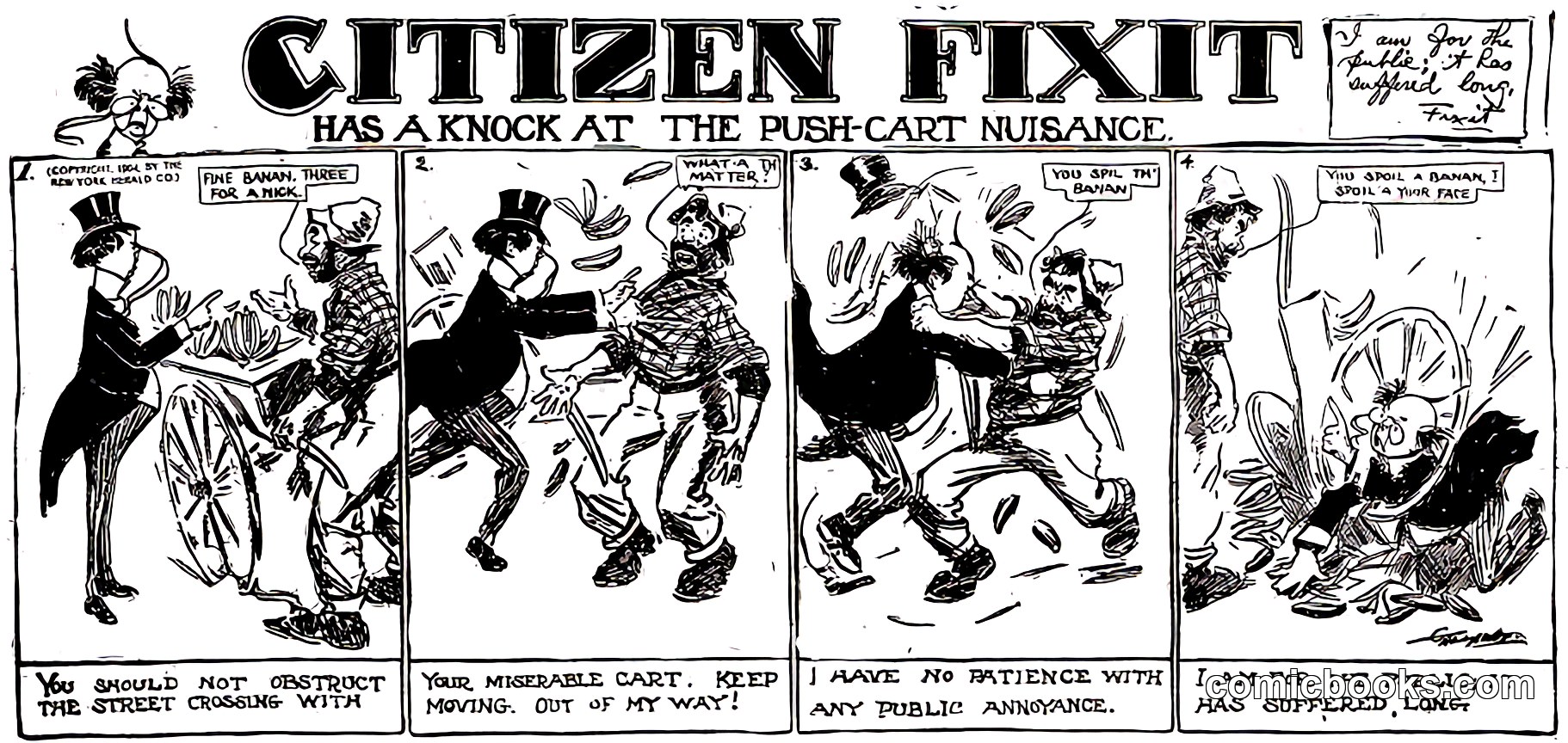 Citizen Fixit: Has a Knock at the Push-Cart Nuisance
