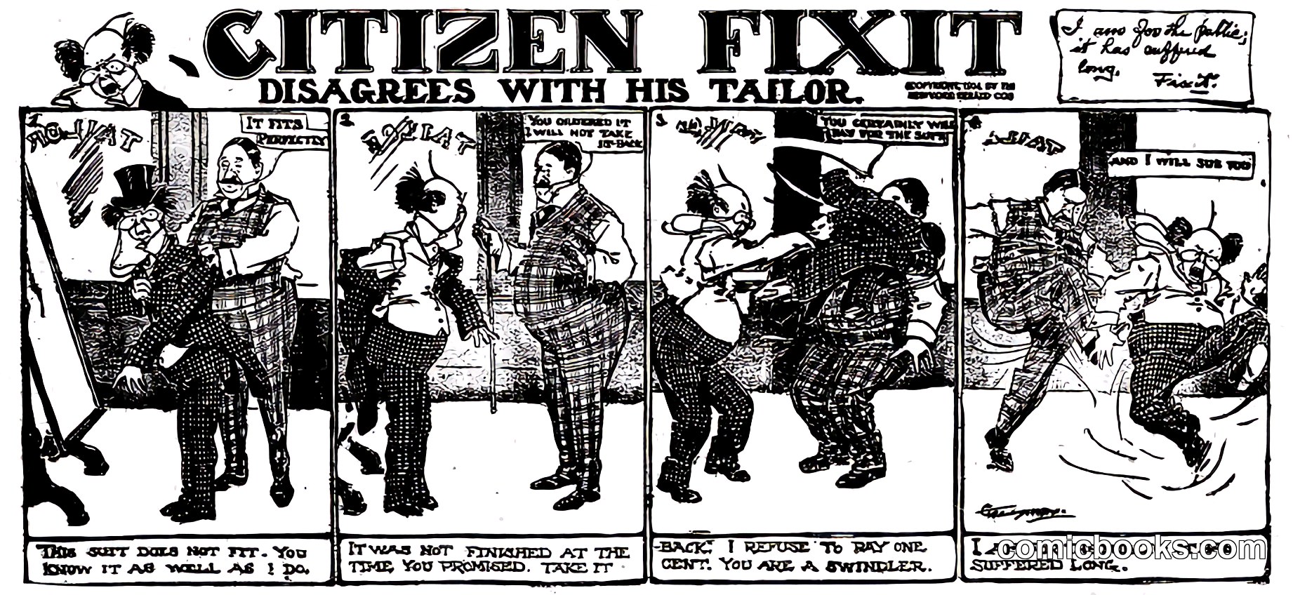 Citizen Fixit Disagrees with His Tailor