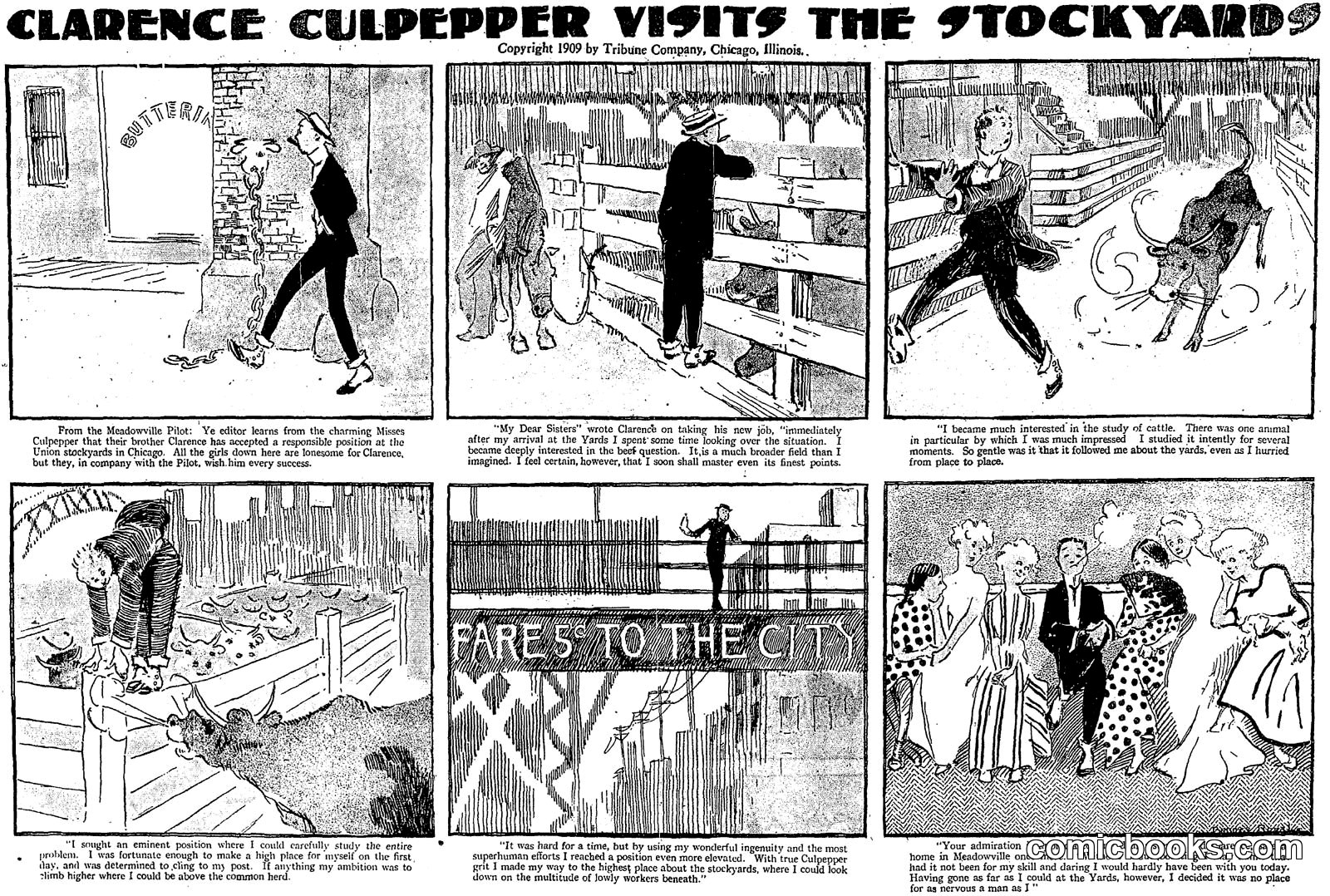 Clarence Culpepper Visits the Stockyards