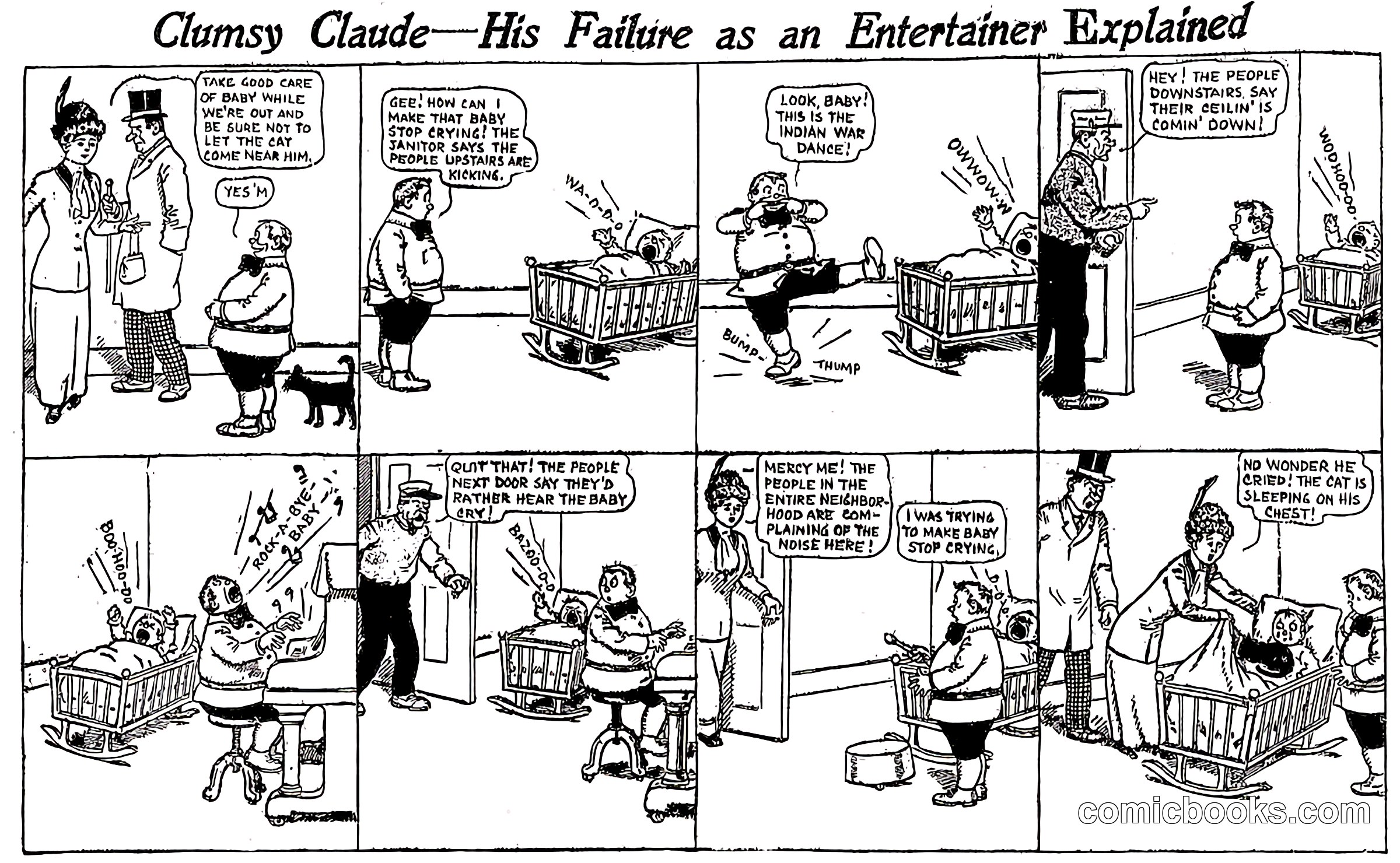 Clumsy Claude—His Failure as an Entertainer