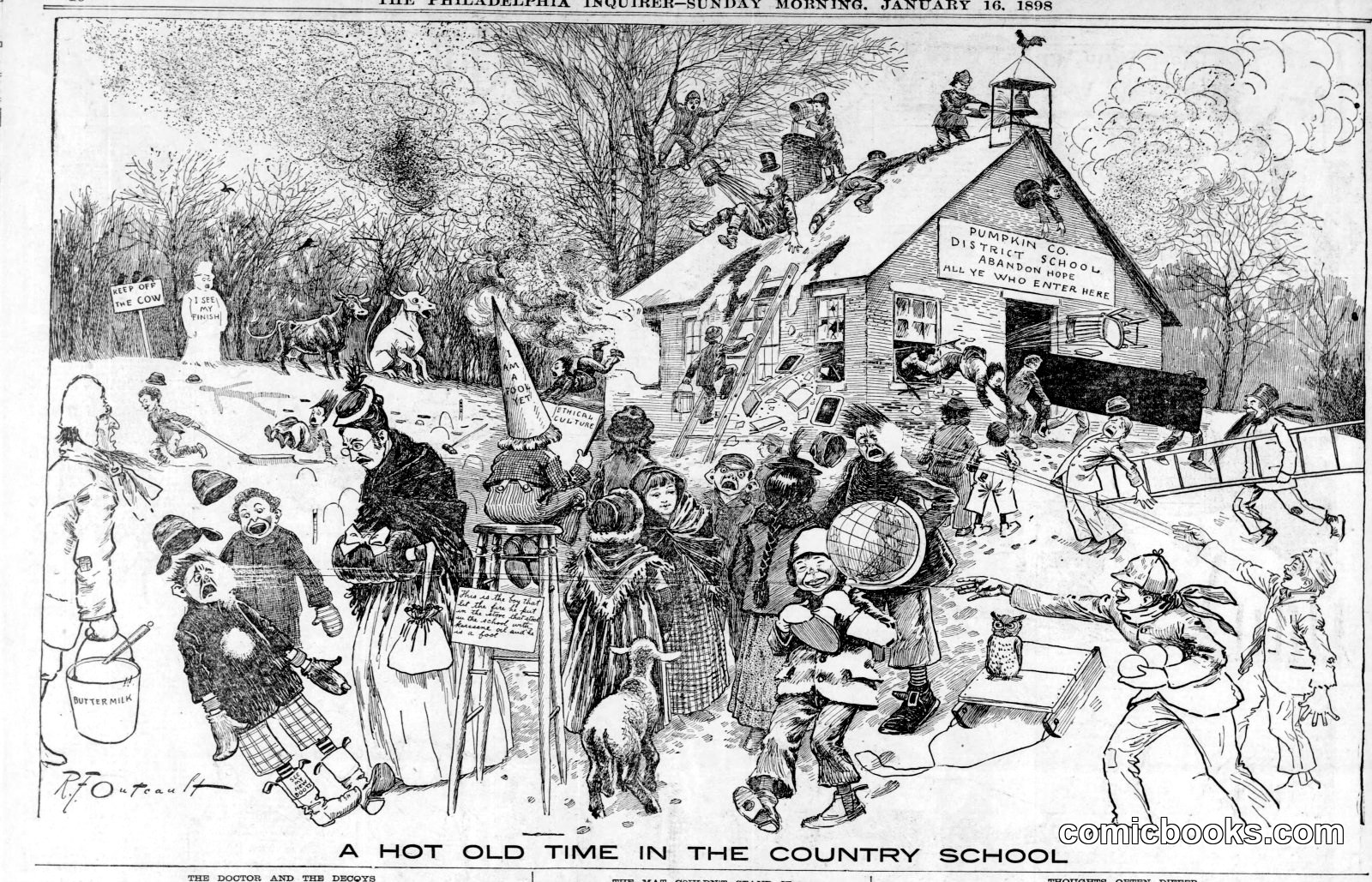 A Hot Old Time in the Country School