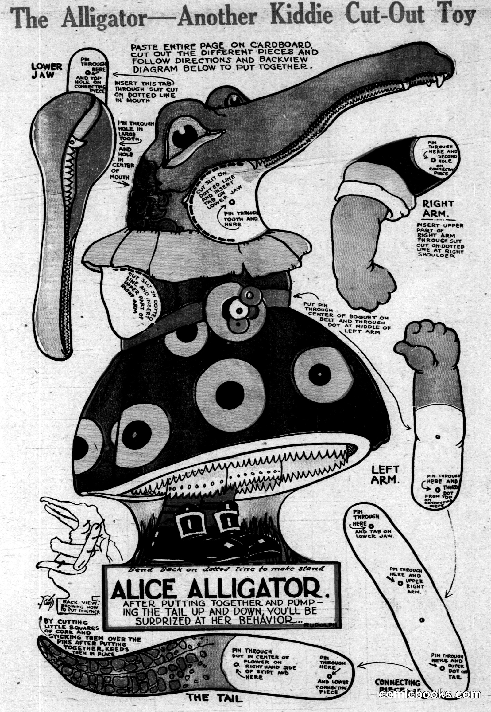 The Alligator—Another Kiddie Cut-Out Toy