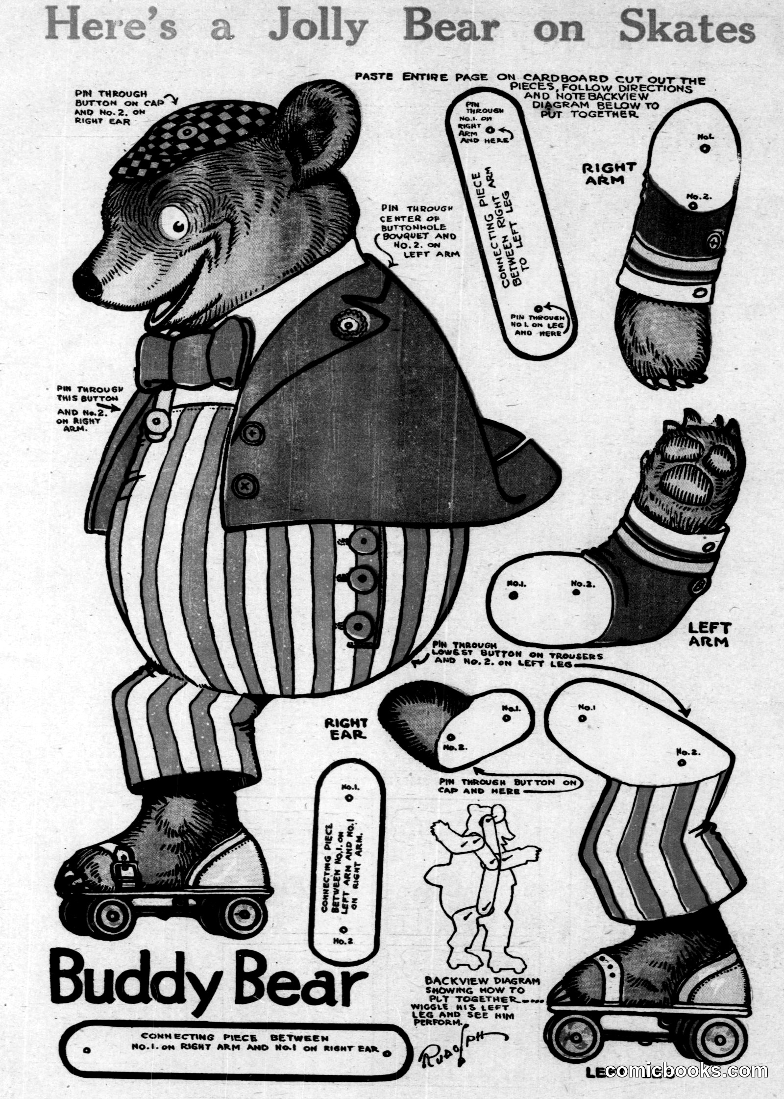 Buddy Bear on Skates