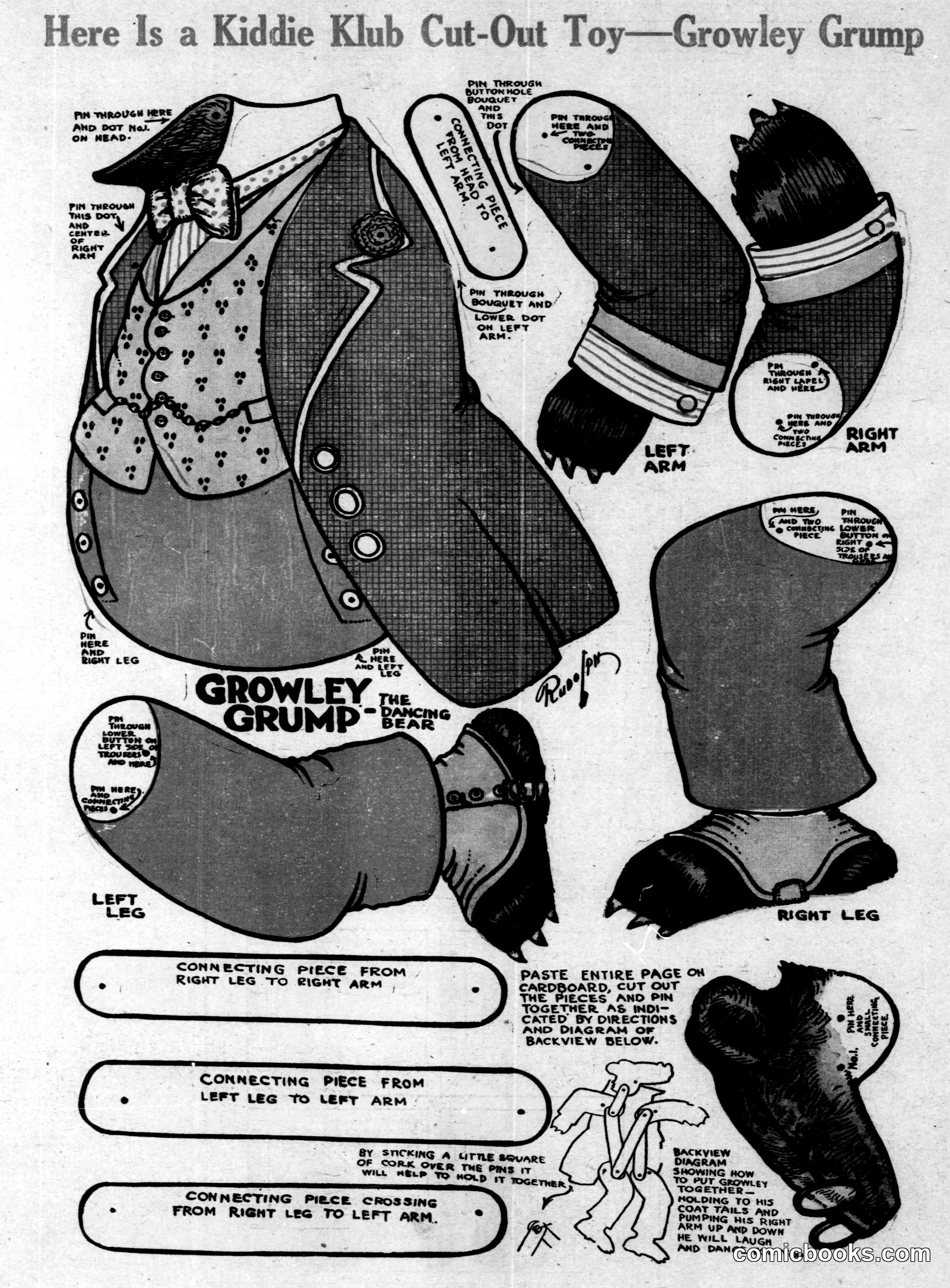 Growley Grump Cut-Out Toy