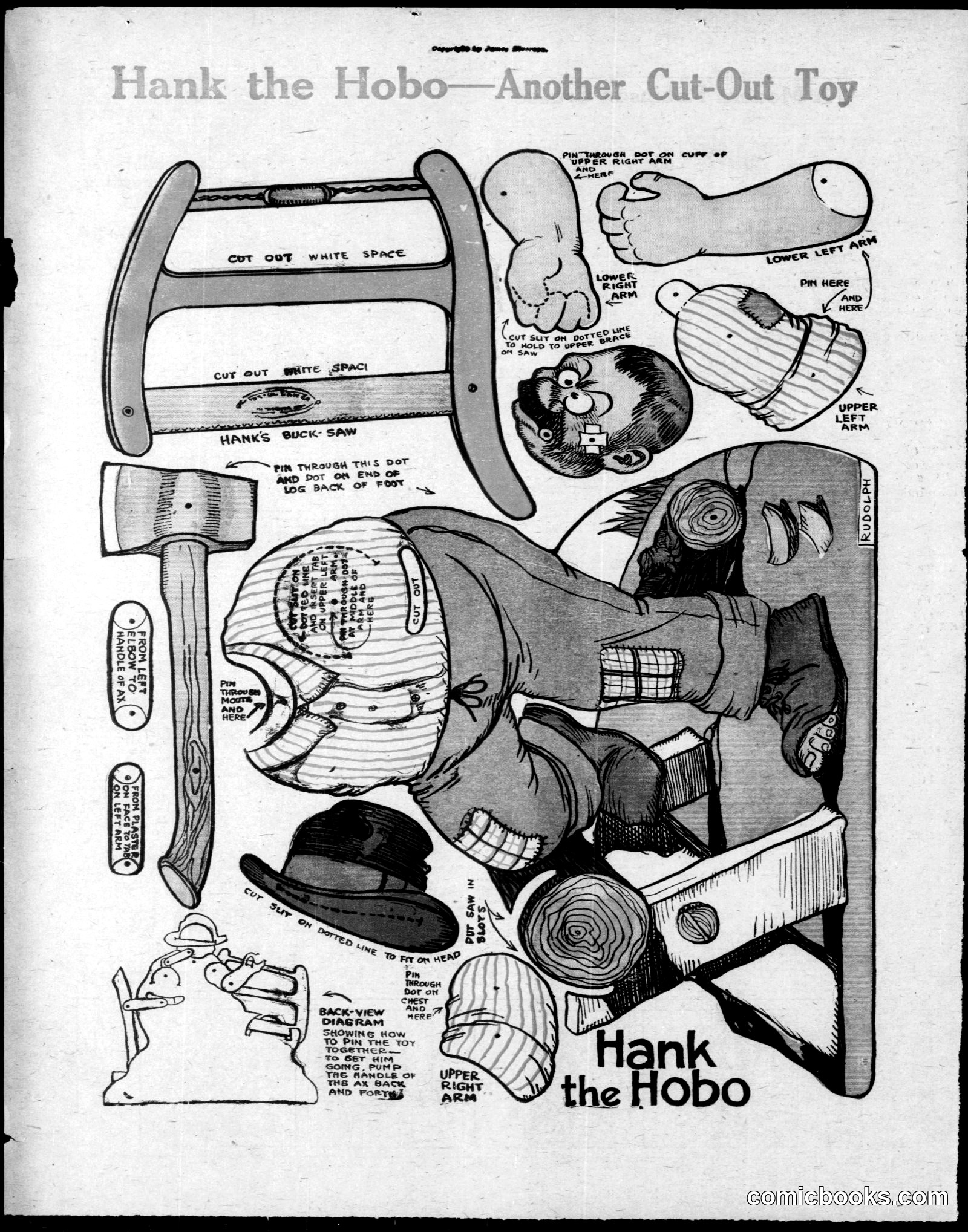 Hank the Hobo—Another Cut-Out Toy