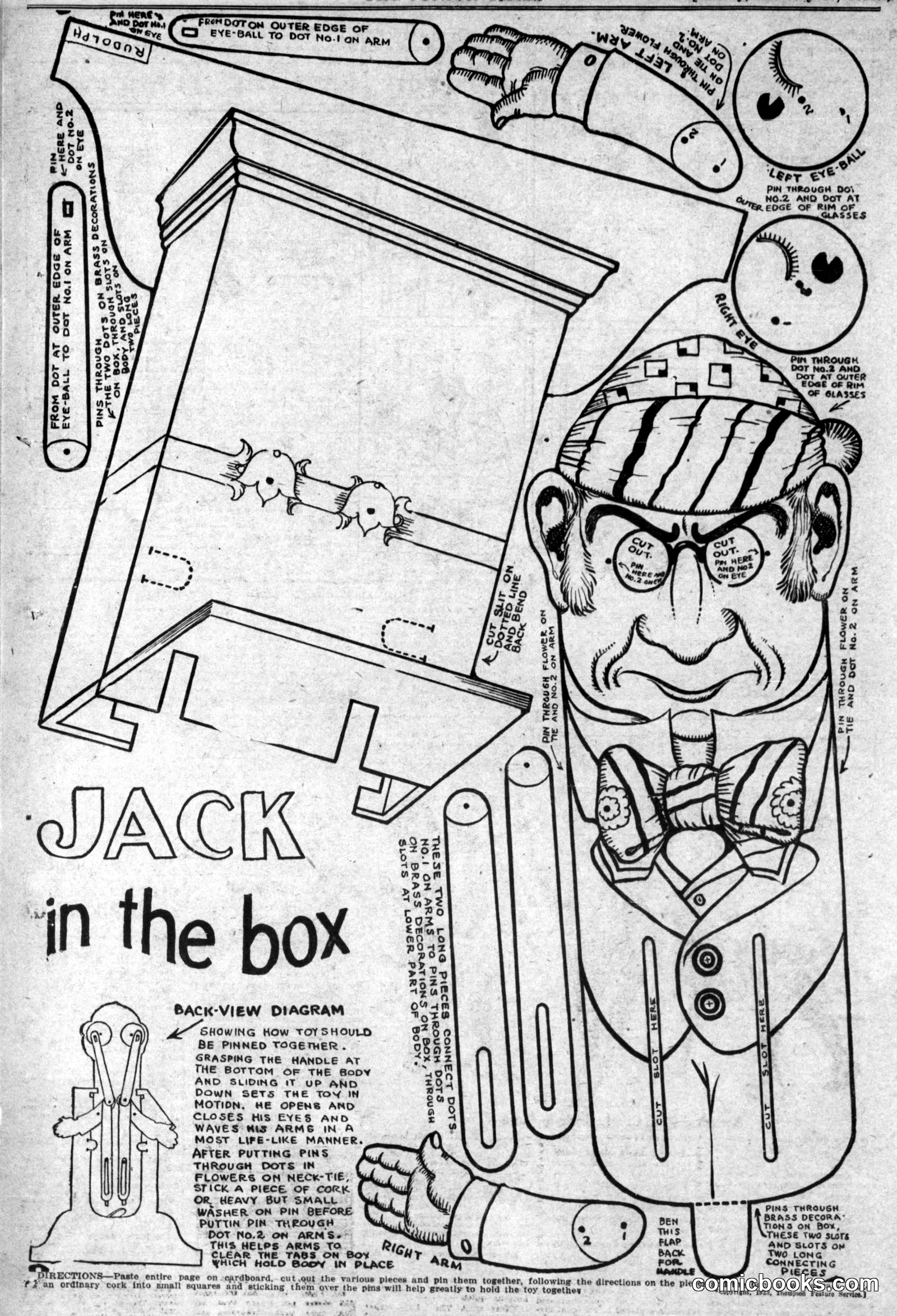 Cut-Out Toys — Jack in the Box