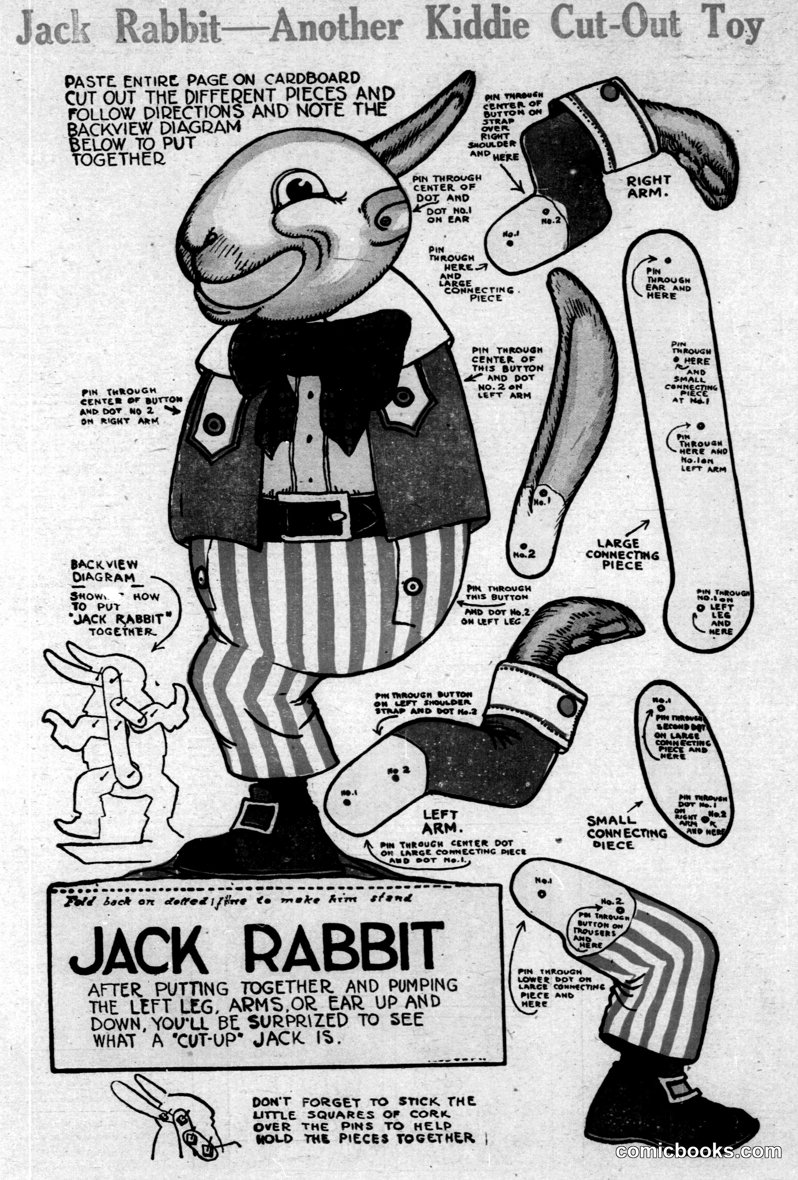 Jack Rabbit—Another Kiddie Cut-Out Toy