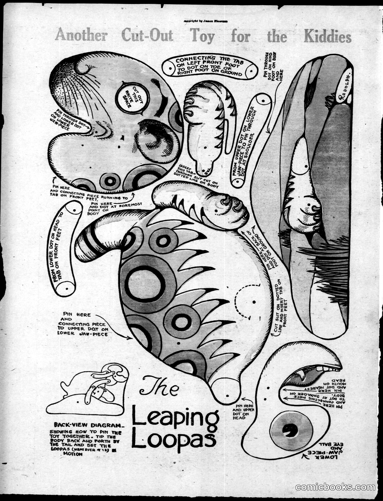 Cut-Out Toy: The Leaping Loopas