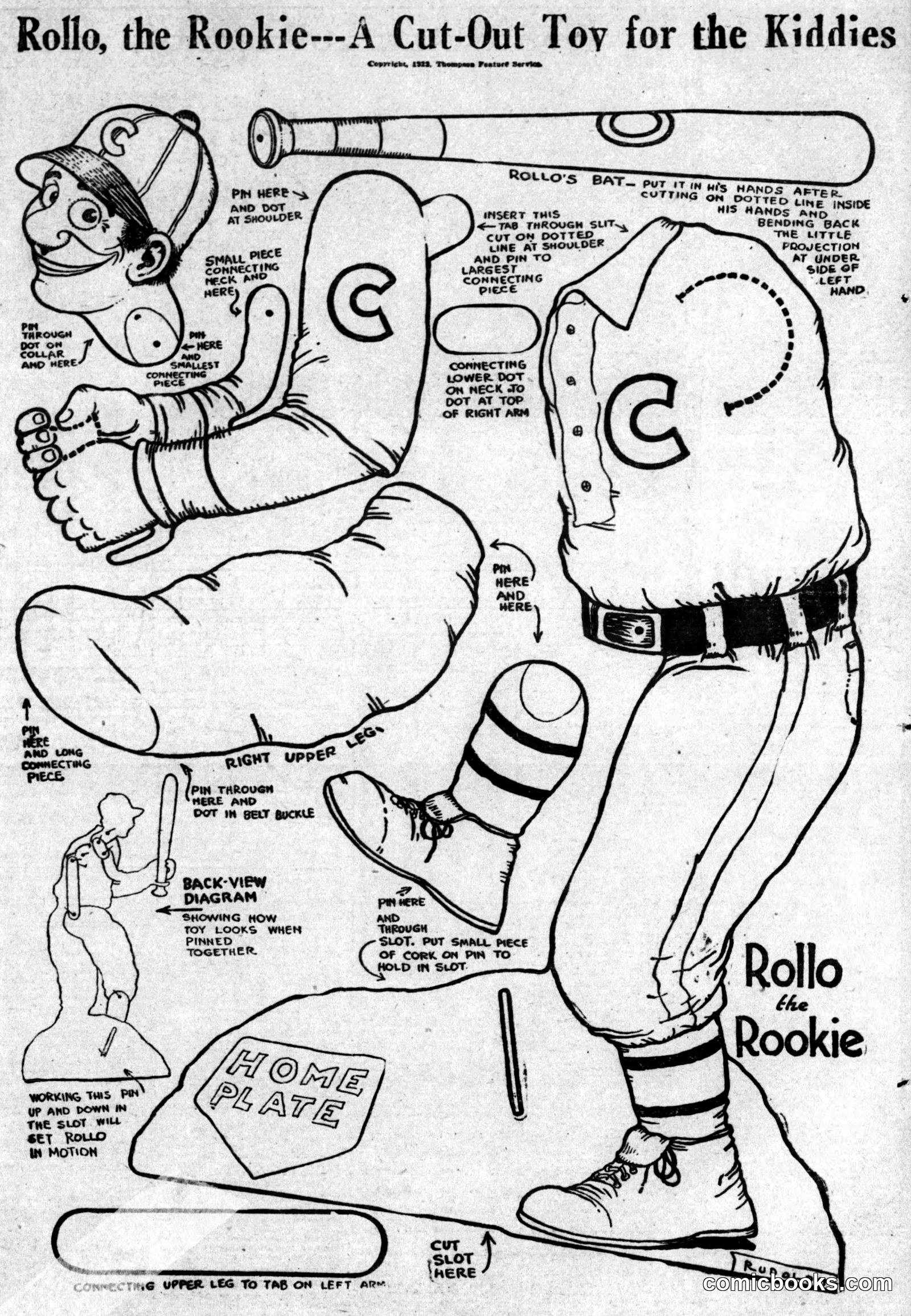 Rollo the Rookie — A Cut-Out Toy