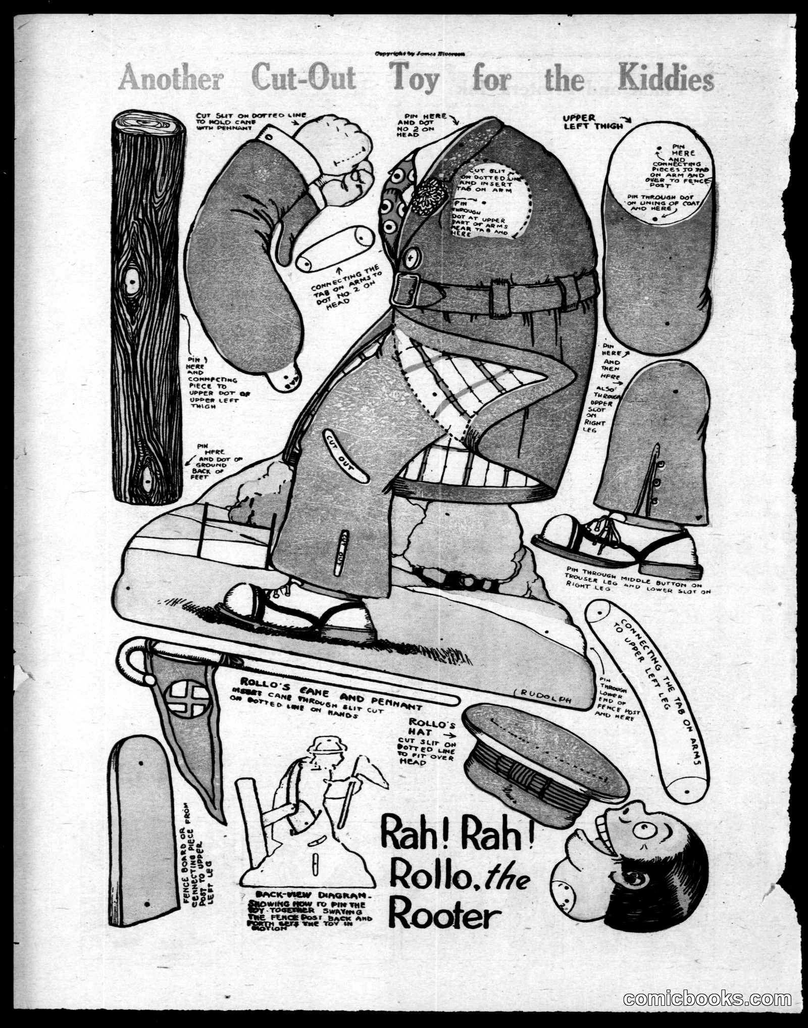 Cut-Out Toy: Rollo the Rooter