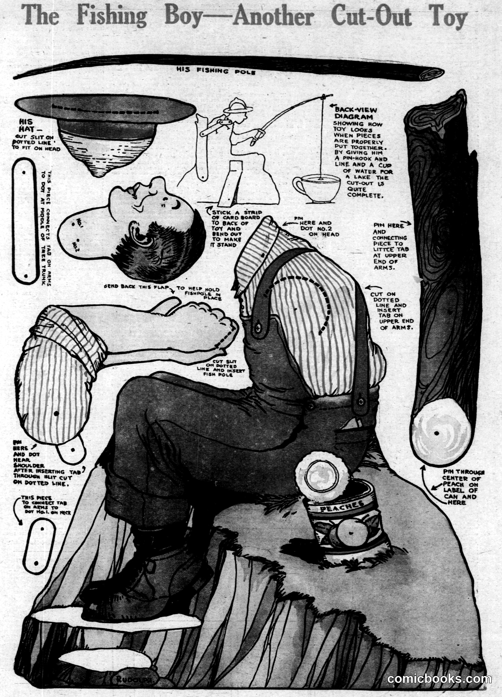 The Fishing Boy—Another Cut-Out Toy
