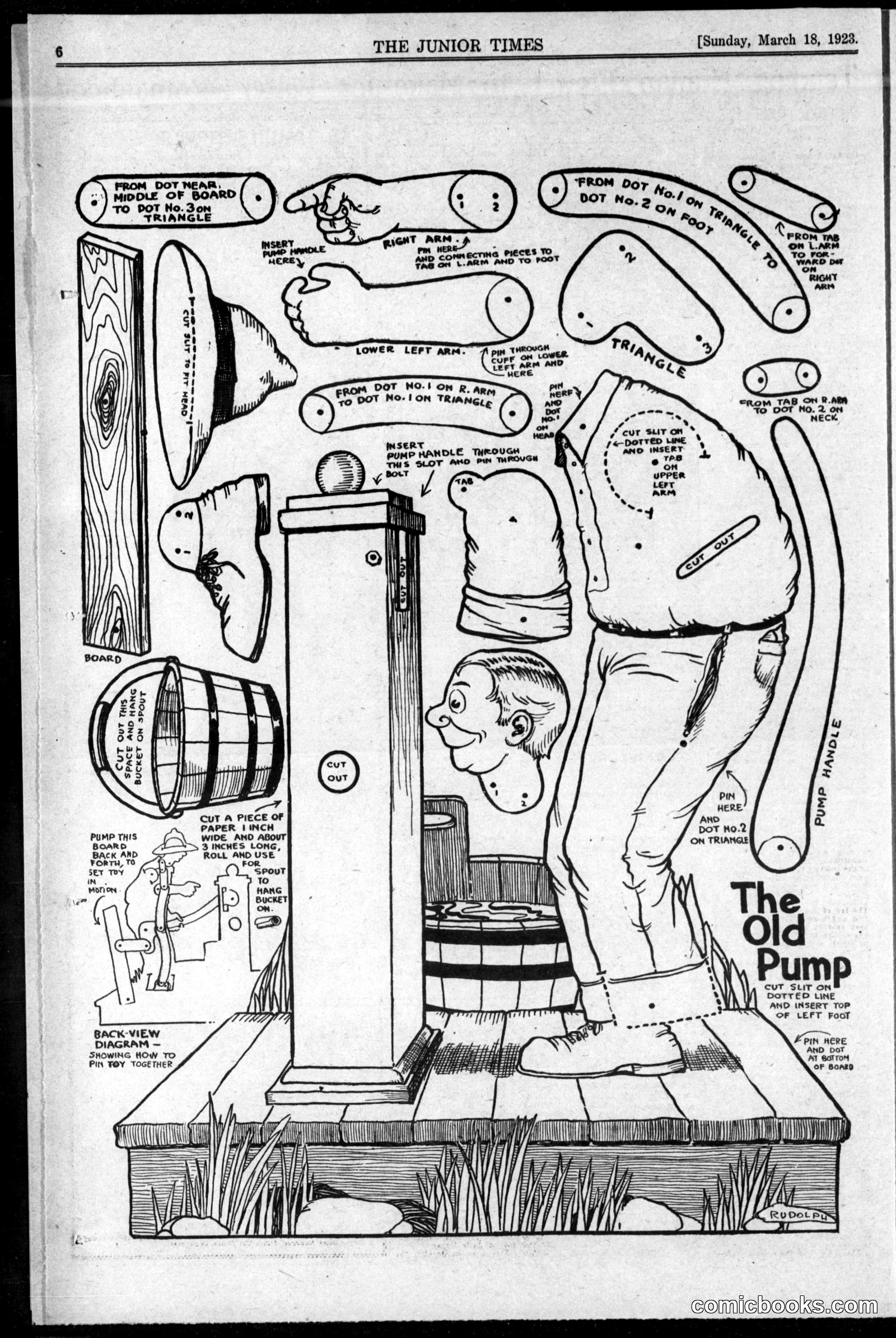 The Old Pump (Cut-Out Toy)