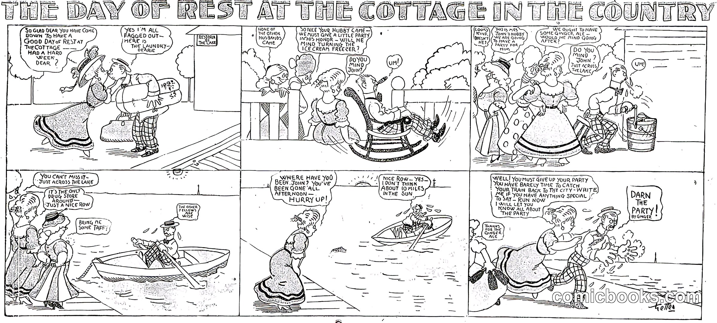 The Day of Rest at the Cottage in the Country
