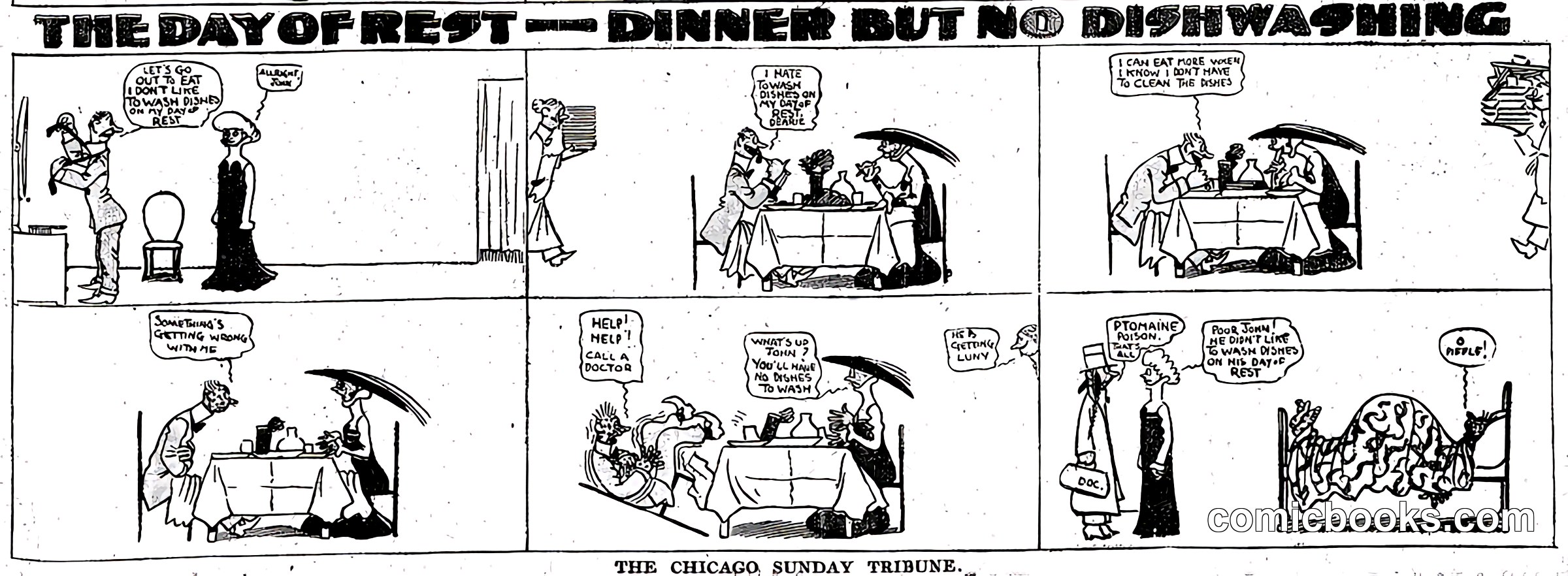 The Day of Rest—Dinner But No Dishwashing