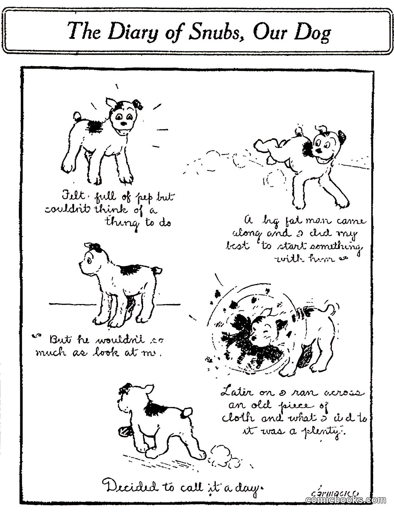 The Diary of Snubs, Our Dog