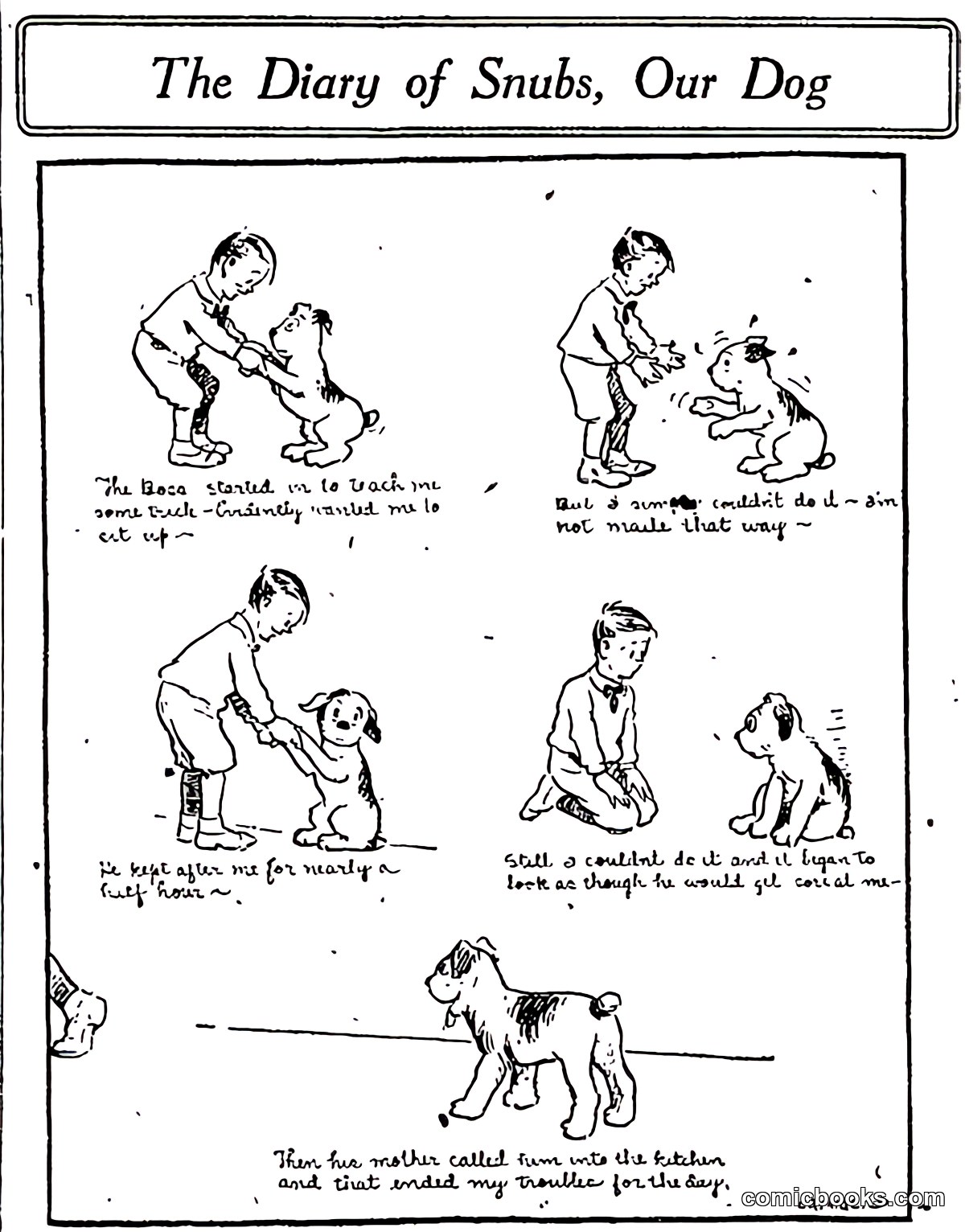 The Diary of Snubs, Our Dog