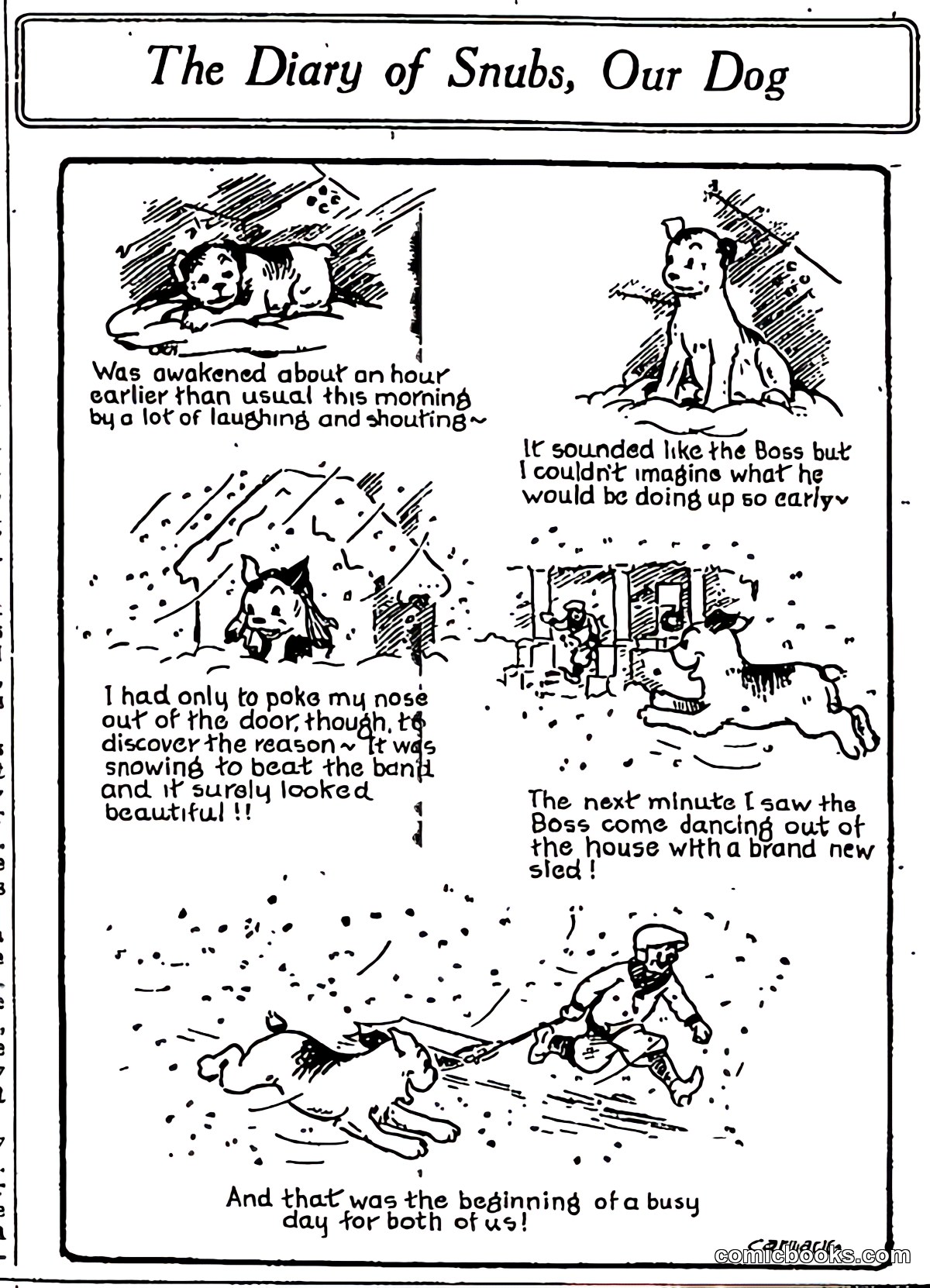 The Diary of Snubs, Our Dog