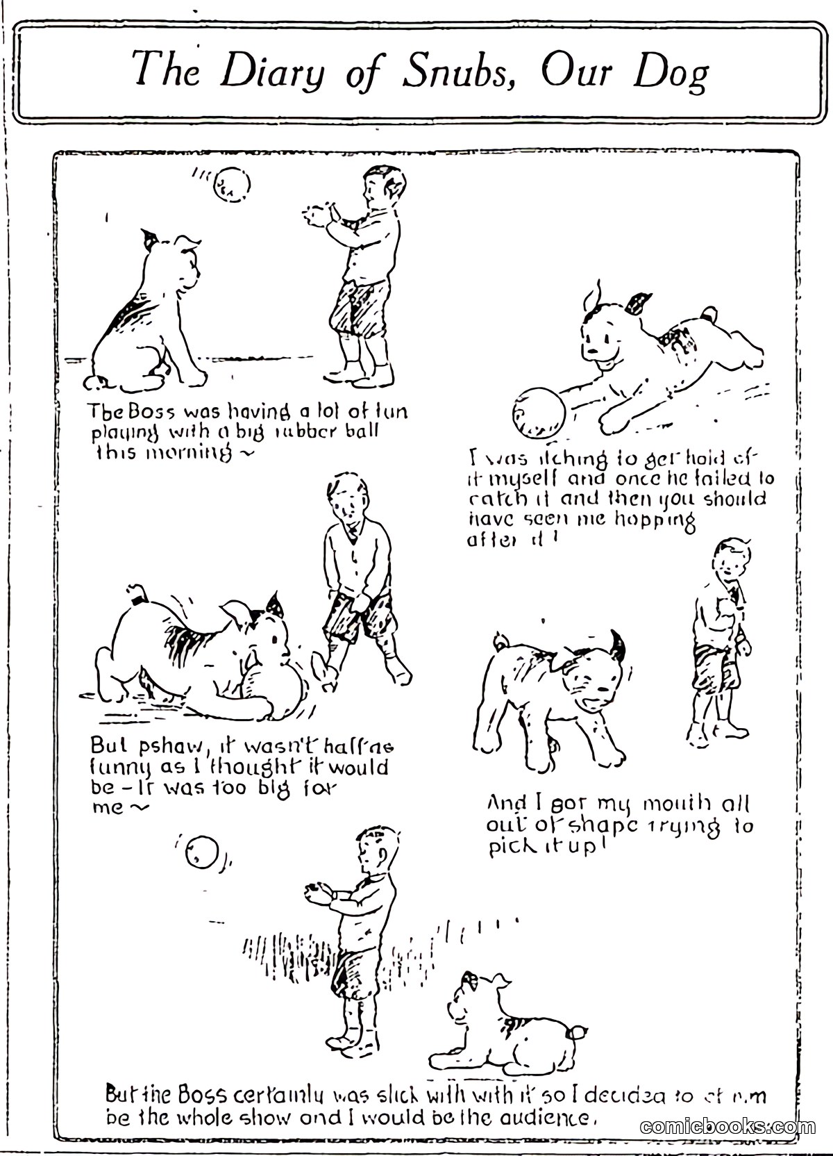 The Diary of Snubs, Our Dog