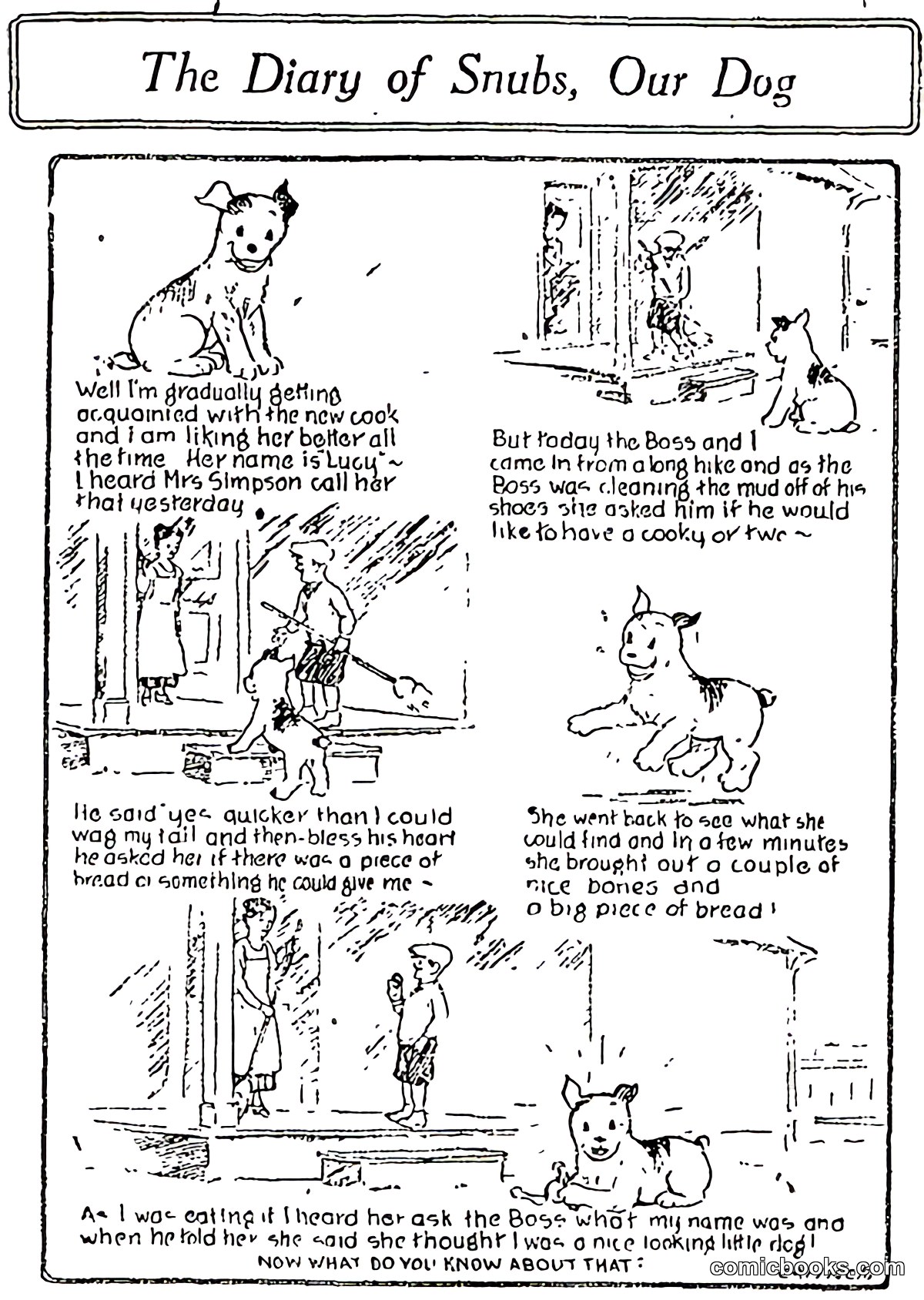 The Diary of Snubs, Our Dog
