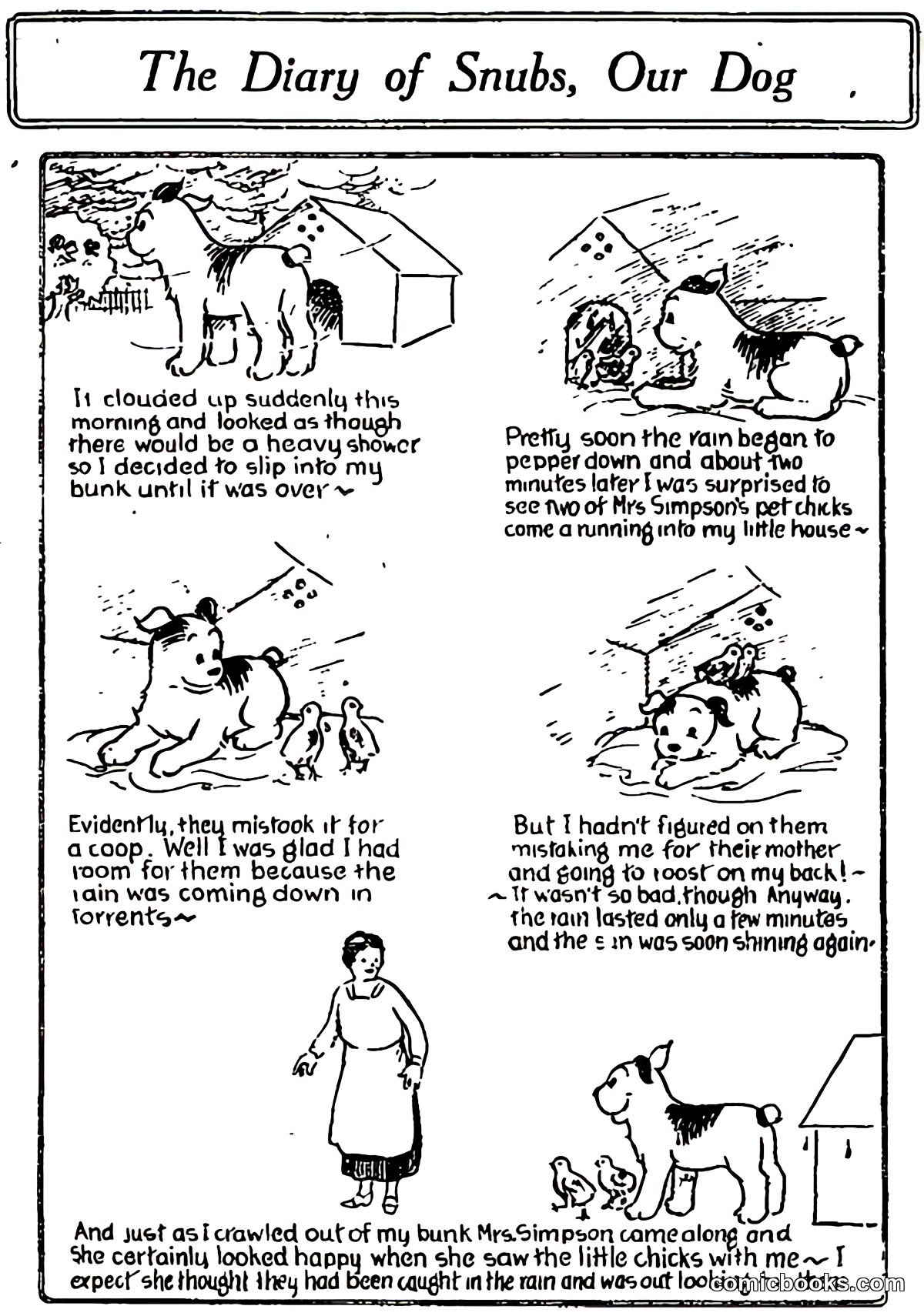 The Diary of Snubs, Our Dog