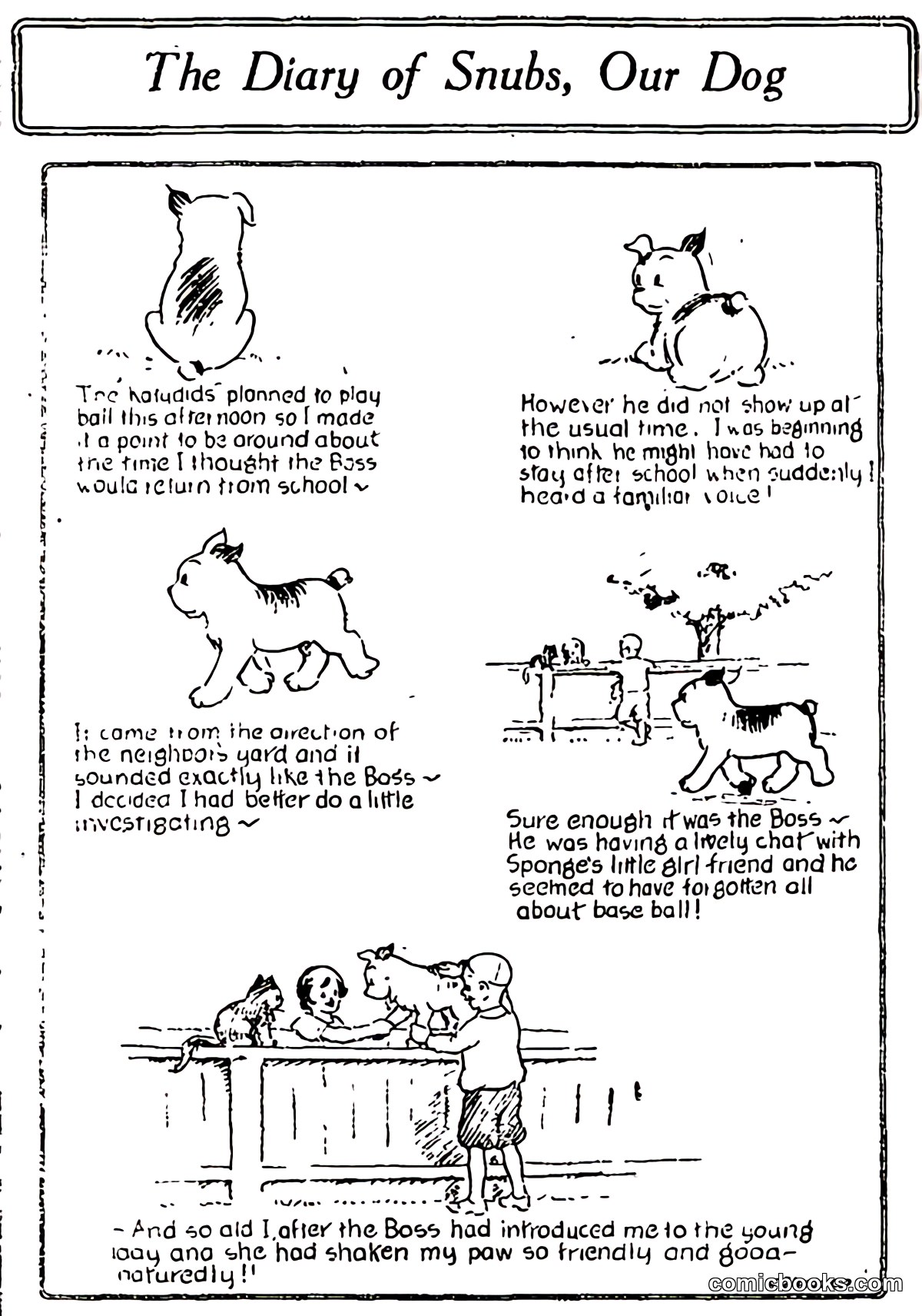 The Diary of Snubs, Our Dog