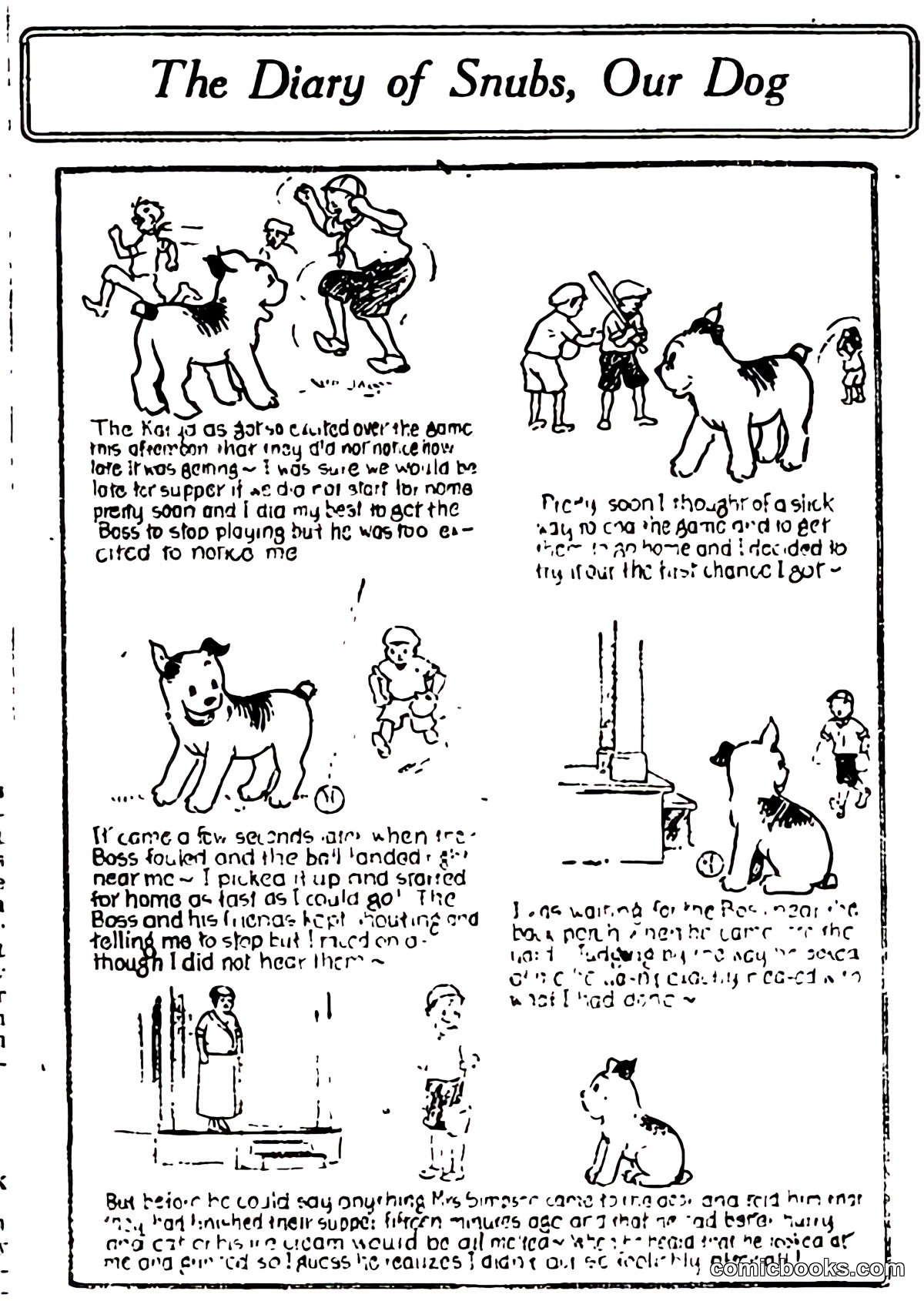 The Diary of Snubs, Our Dog