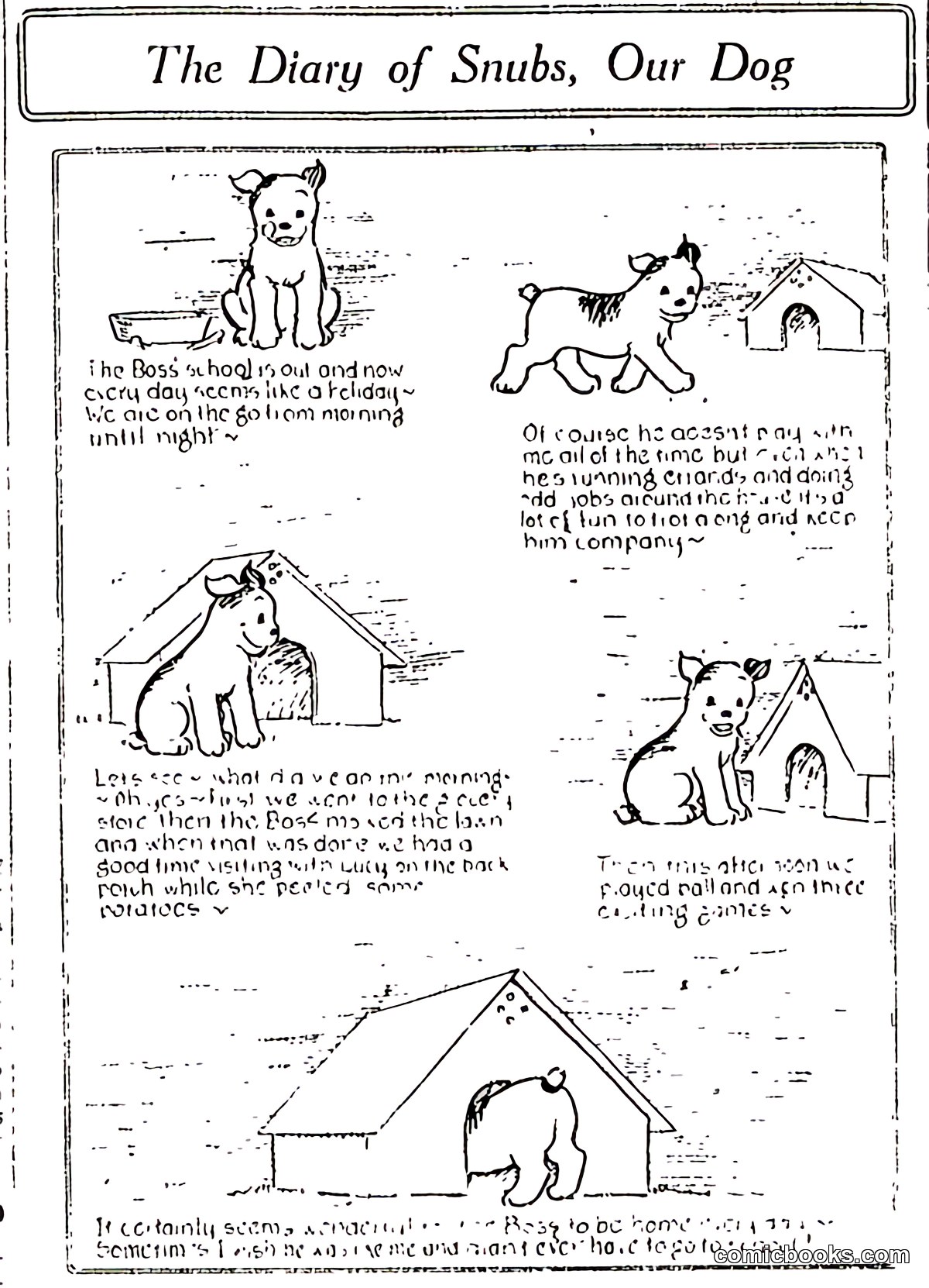 The Diary of Snubs, Our Dog