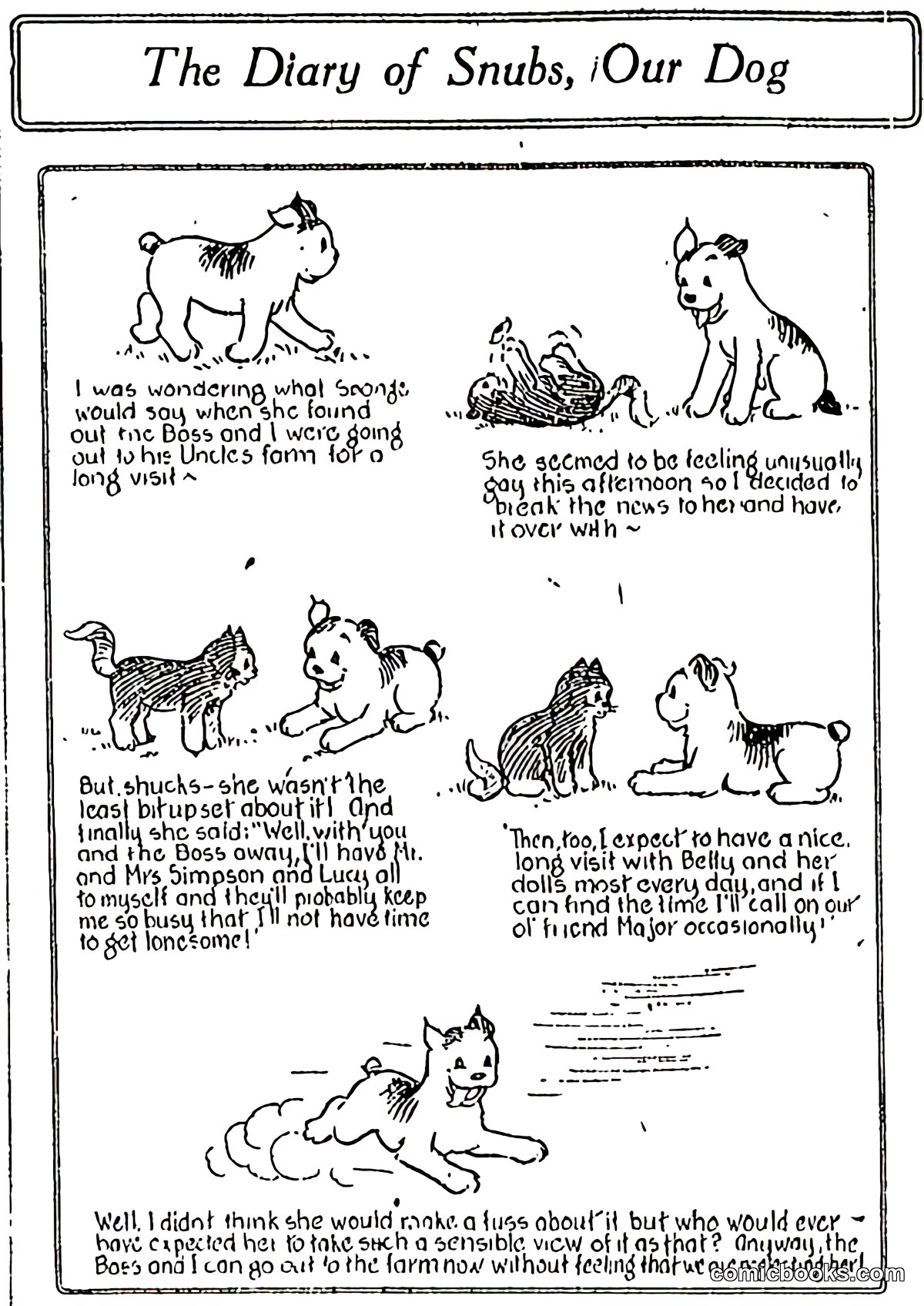 The Diary of Snubs, Our Dog