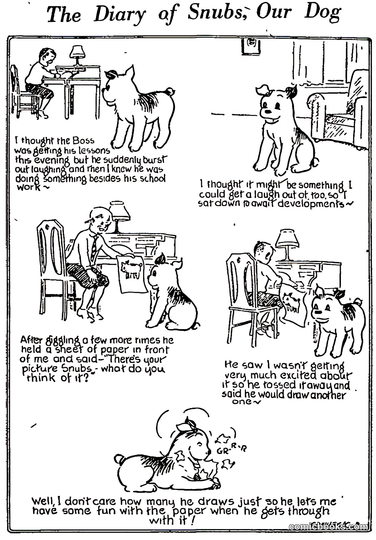 The Diary of Snubs, Our Dog