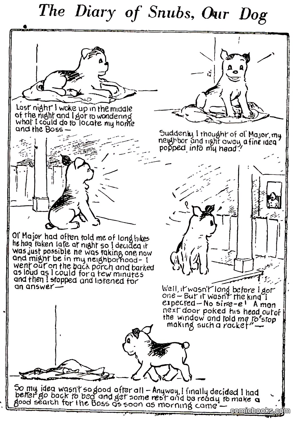 The Diary of Snubs, Our Dog