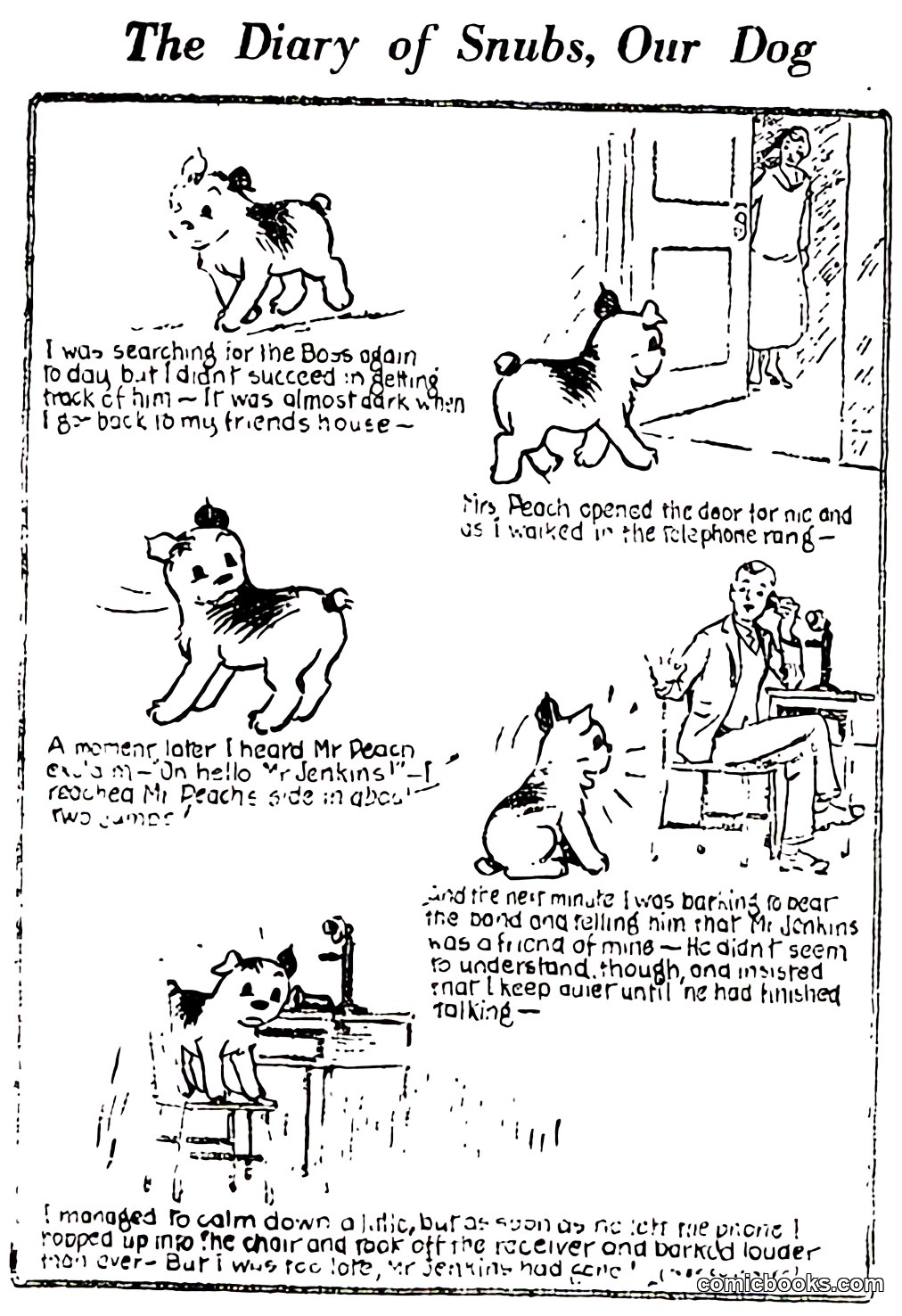 The Diary of Snubs, Our Dog