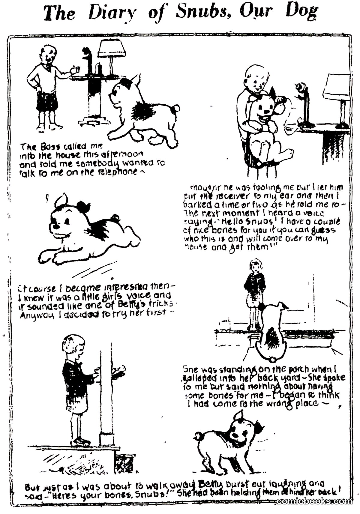 The Diary of Snubs, Our Dog