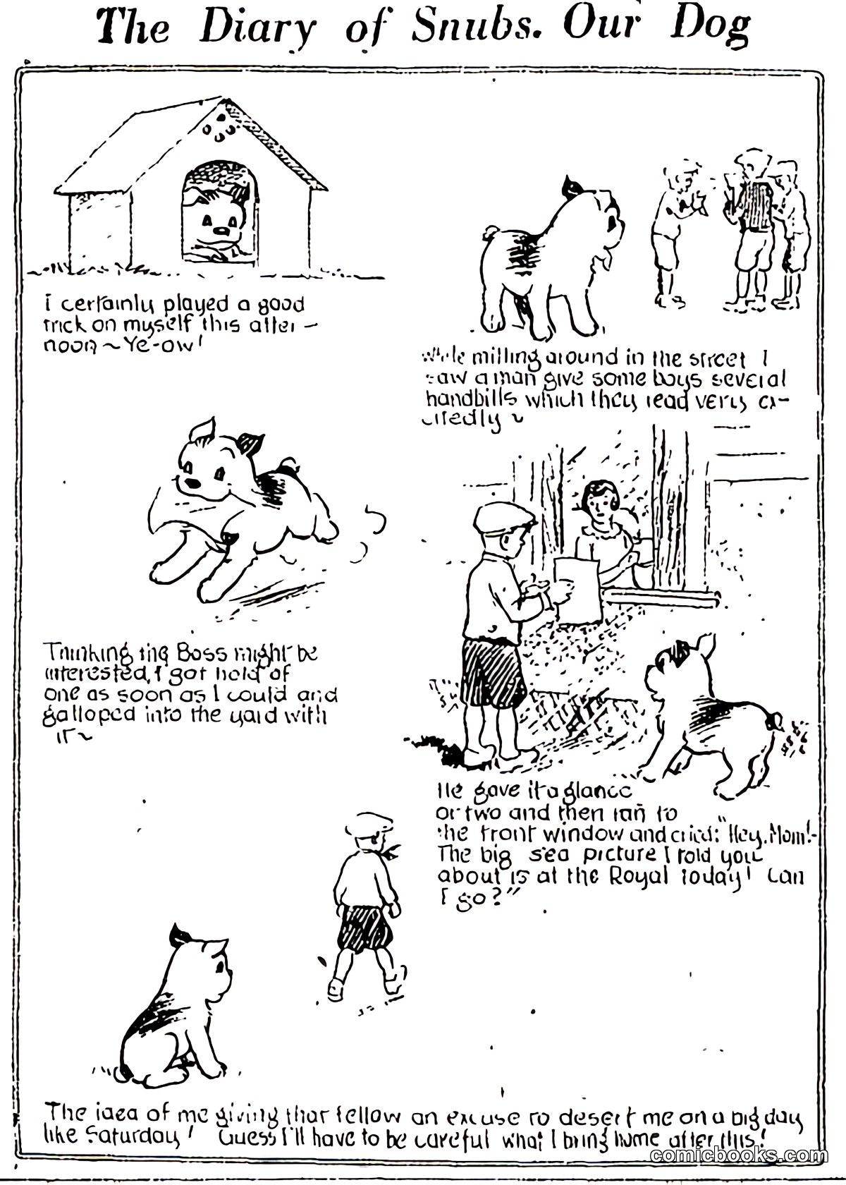 The Diary of Snubs, Our Dog