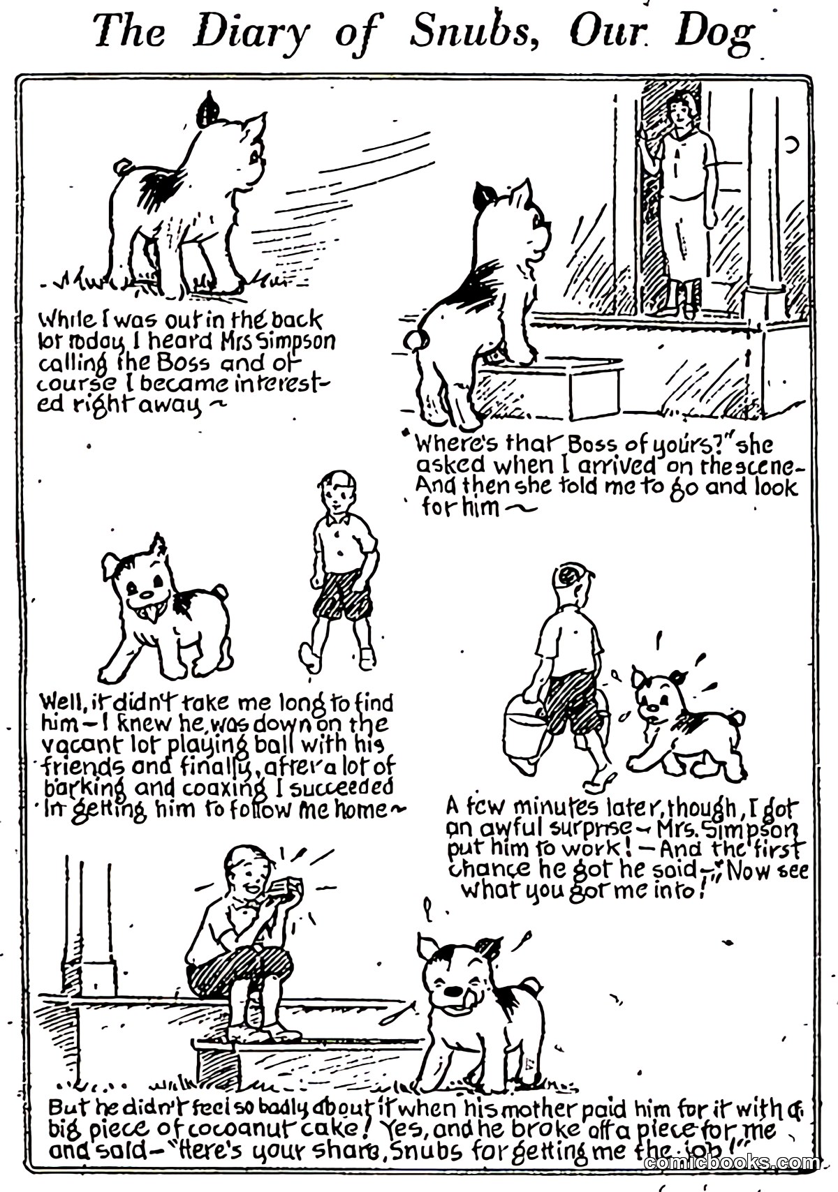 The Diary of Snubs, Our Dog