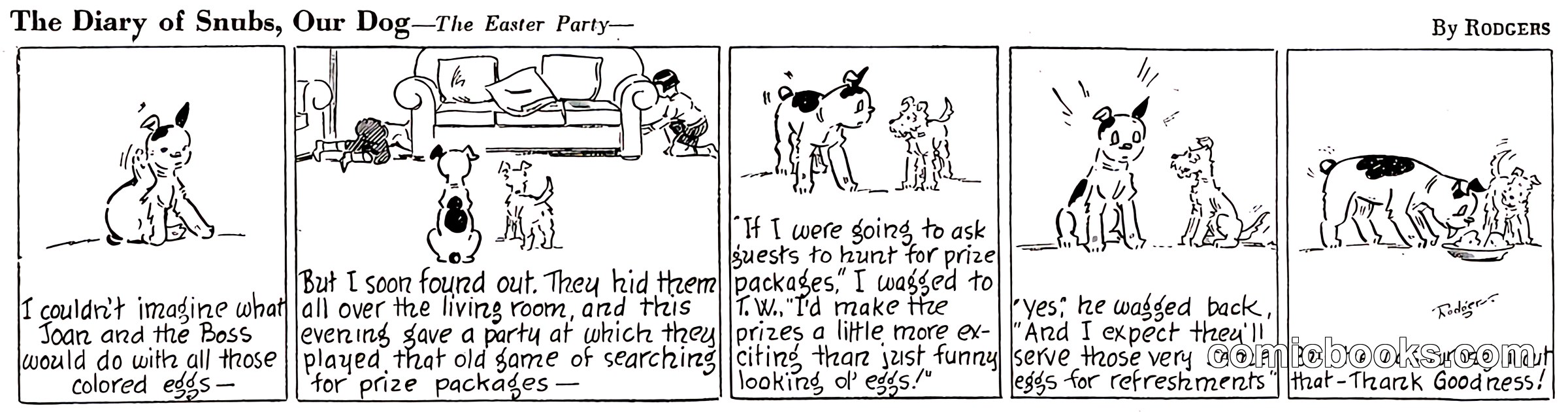 The Diary of Snubs, Our Dog — The Easter Party