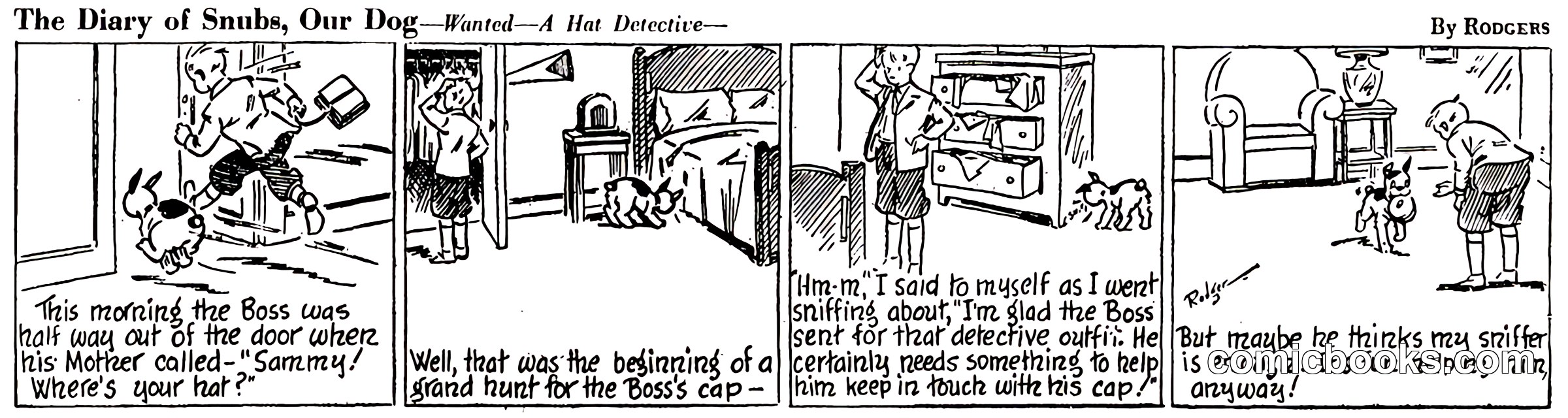 The Diary of Snubs, Our Dog — Wanted: A Hat Detective