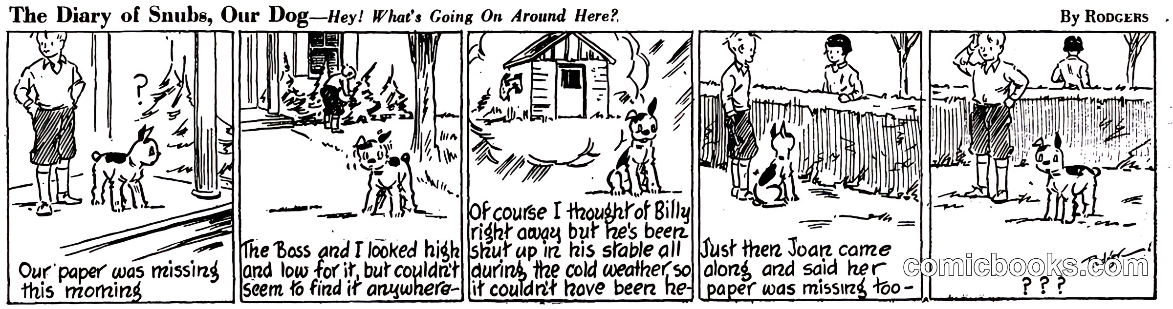 The Diary of Snubs, Our Dog—Hey! What's Going On Around Here?