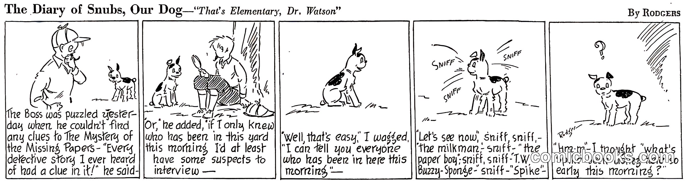 The Diary of Snubs, Our Dog