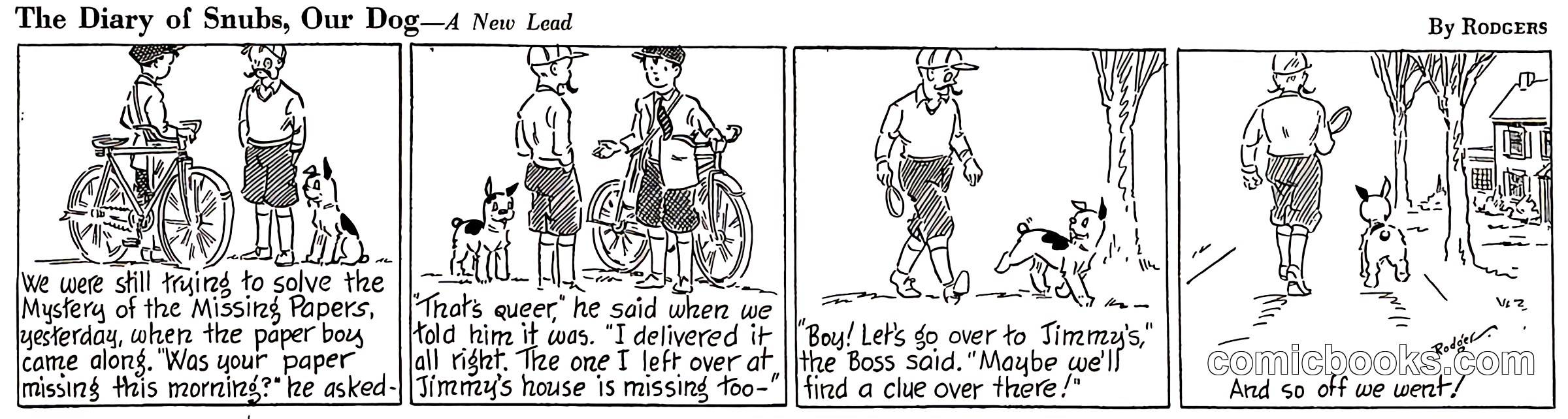 The Diary of Snubs, Our Dog — A New Lead