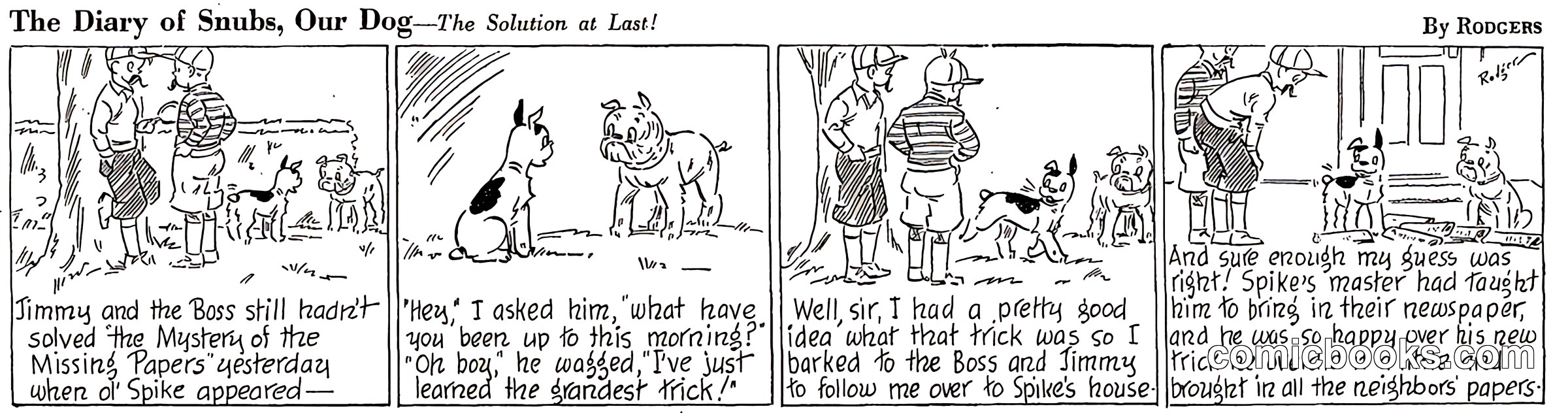 The Diary of Snubs, Our Dog—The Solution at Last!